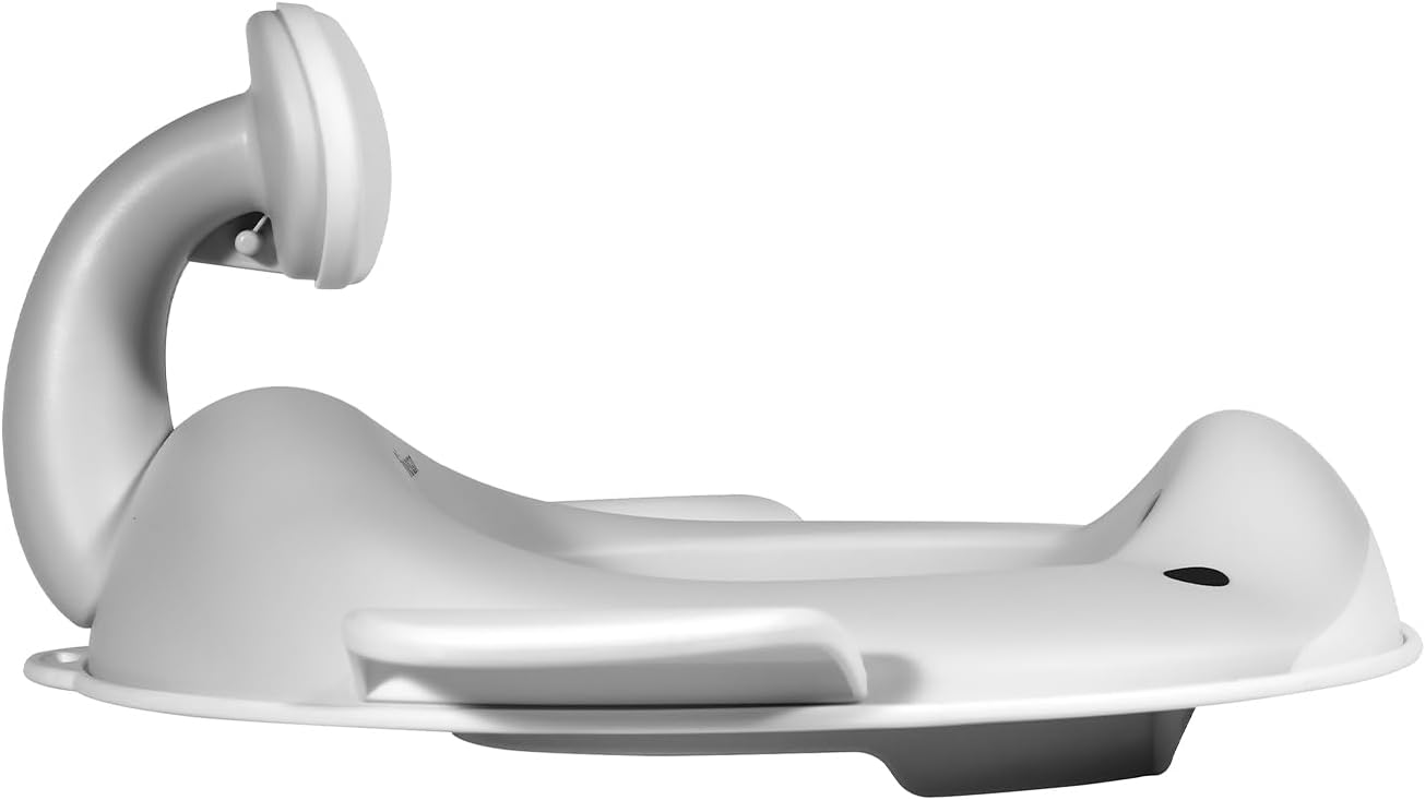 Detalle de Kindsgut Whale Children’s Toilet Seat (Light Grey) – child-friendly design with splash guard