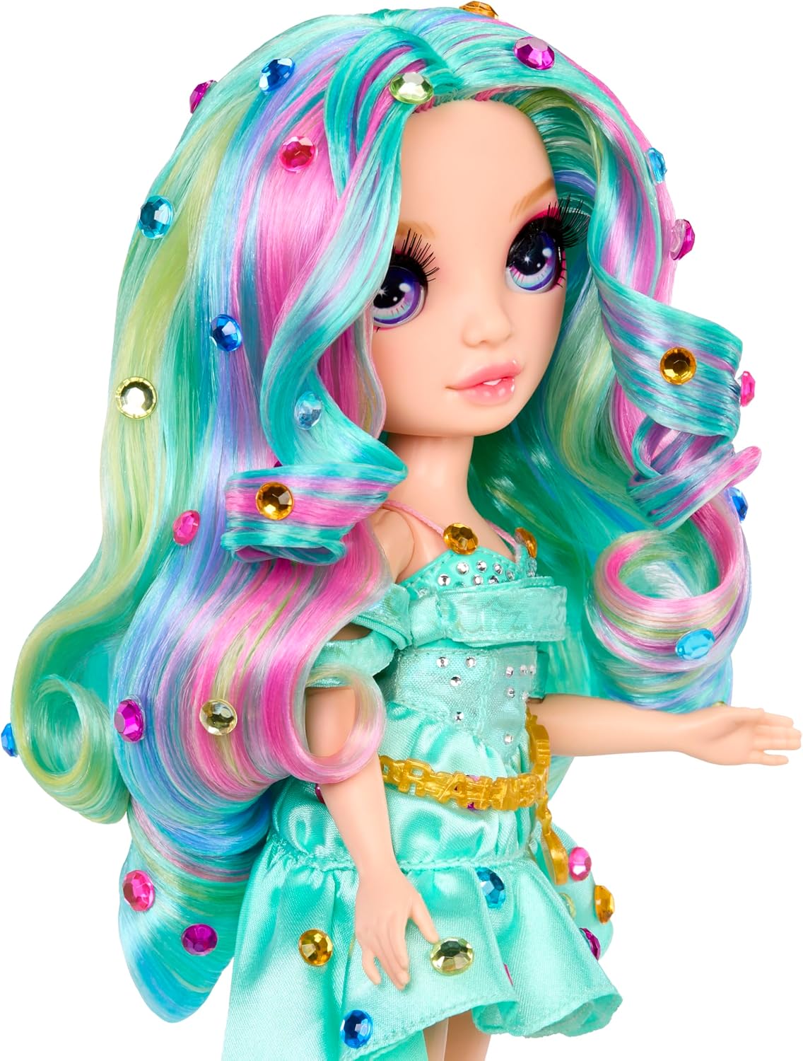 Detalle 2 de Rainbow High Celine Turquoise 28 cm