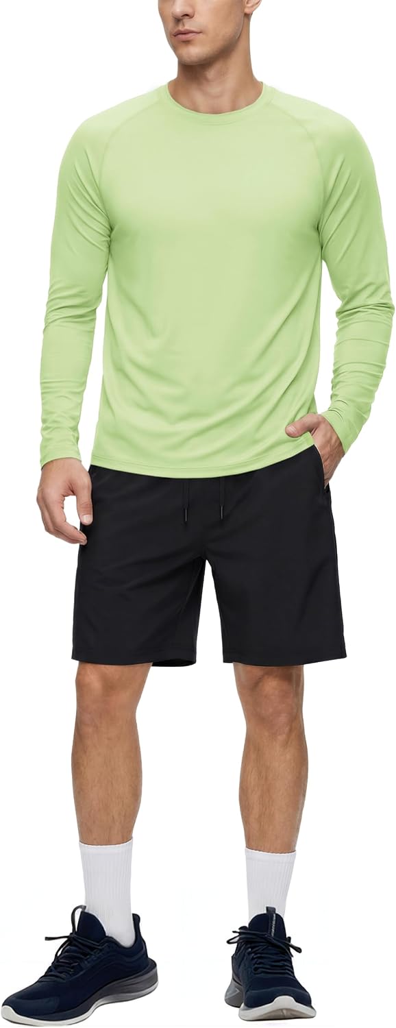 Detalle de TACVASEN Herren UPF 50+ UV-Schutz Langarmshirt (Rashguard) für Outdoor & Sport