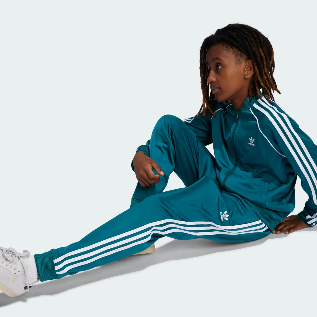 Detalle de Pantalón SST Adicolor (Adolescentes) de Adidas — Turquesa