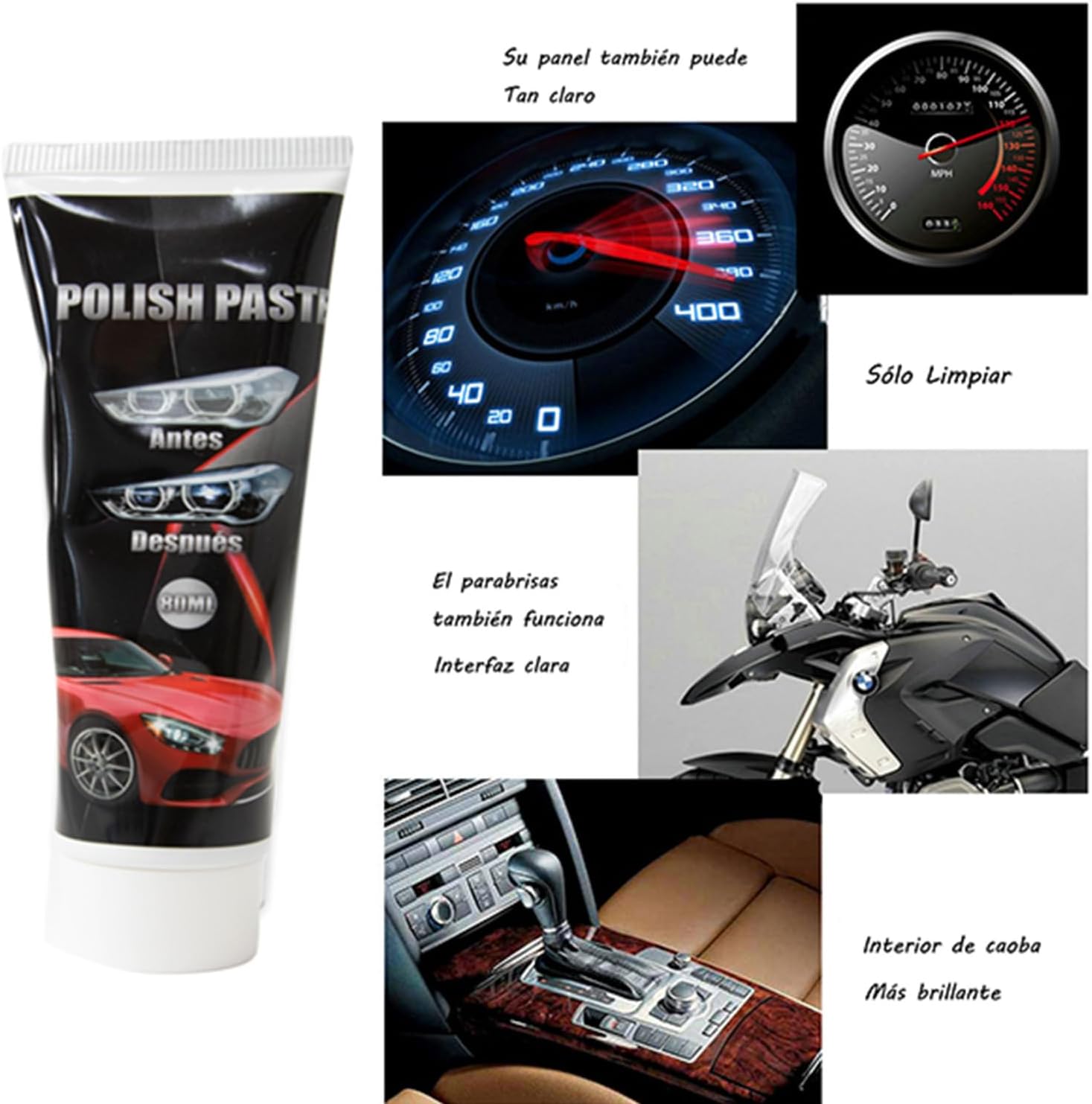 Detalle 2 de various Kit Pulir Faros Coche restaura lentes