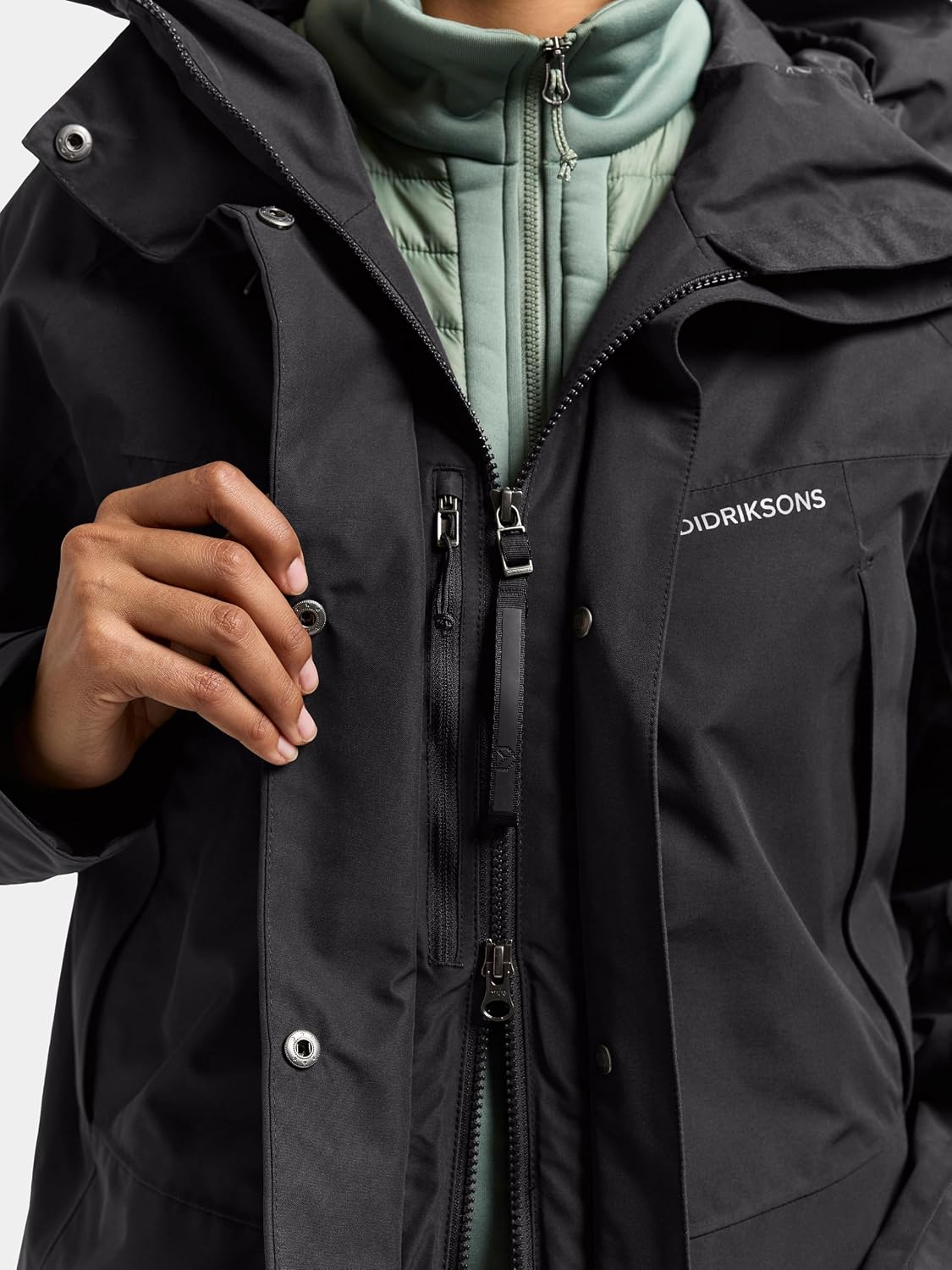 Detalle de Didriksons Ilma Parka – Women's Waterproof Shell Jacket