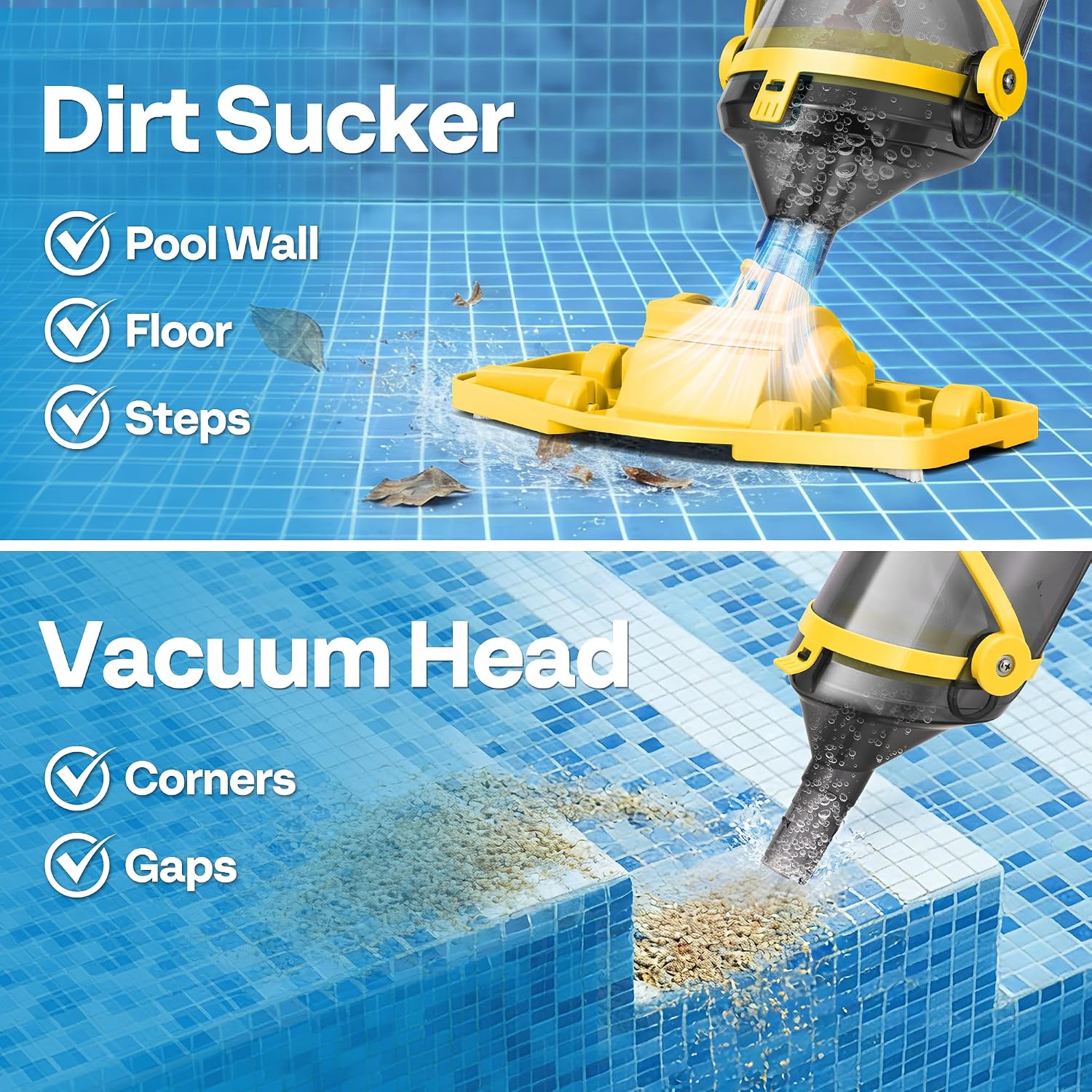 Thumbnail 4 de VIVOHOME Rechargeable Handheld Pool Vacuum Cleaner with Telescopic Pole