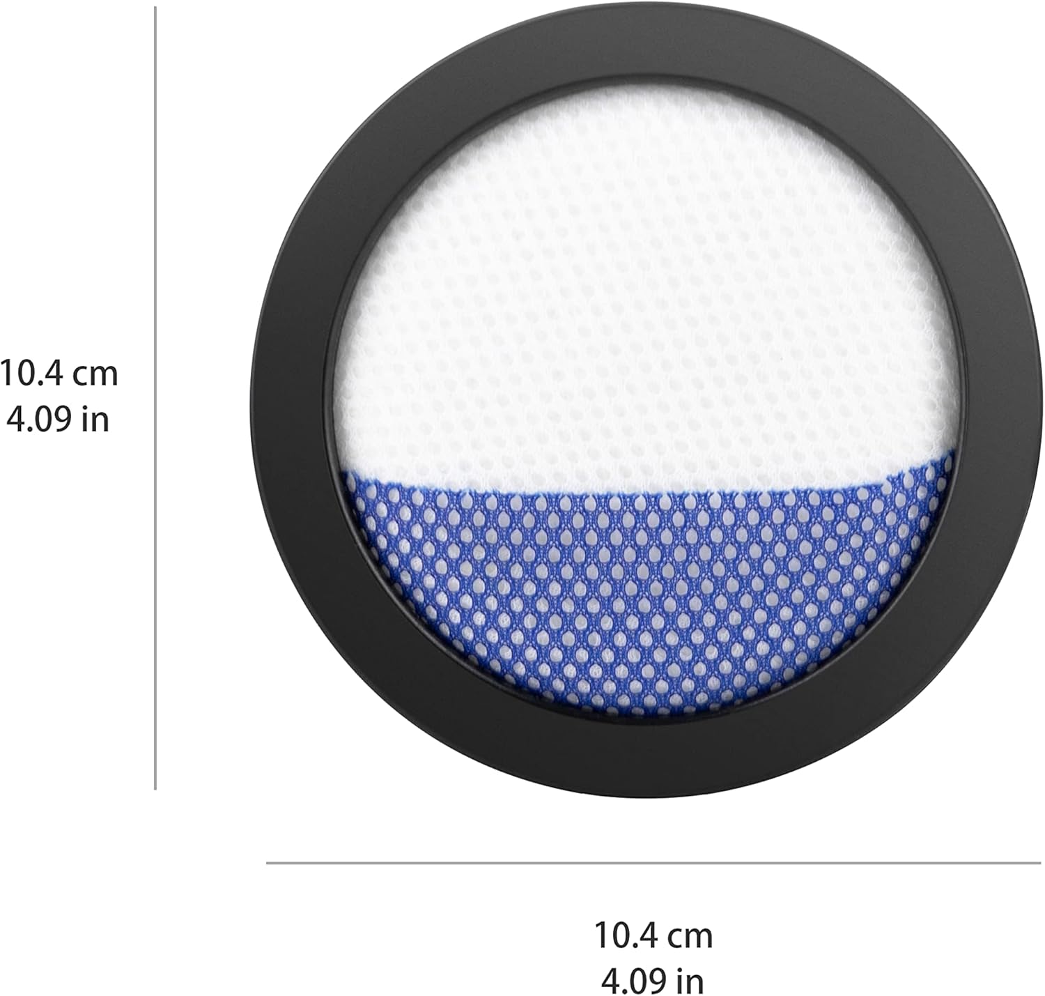 Detalle de Amazon Basics Replacement Filters for 350W BLDC 2-in-1 Cordless Vacuum Cleaner (Model: B09NS53XPN) – 3-Pack, Washable