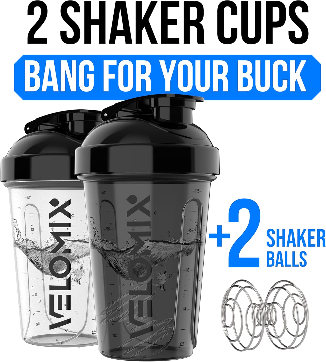 Thumbnail 1 de VELOMIX 20 oz Protein Shaker Bottle 🥤