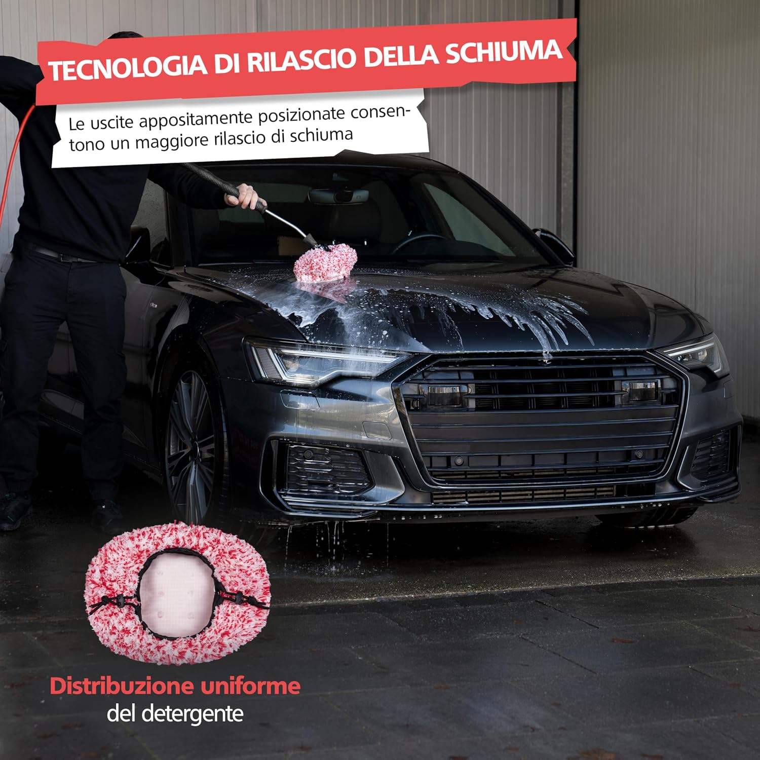 Detalle de SPRINGER ZX1700: Copertura per Spazzole in Microfibra universale, assorbente e delicata sulla vernice