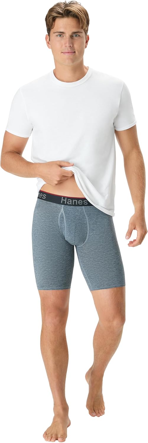 Thumbnail 6 de Hanes CFFST3 Men's Boxer Briefs, 3-Pack, 8-Inch Inseam
