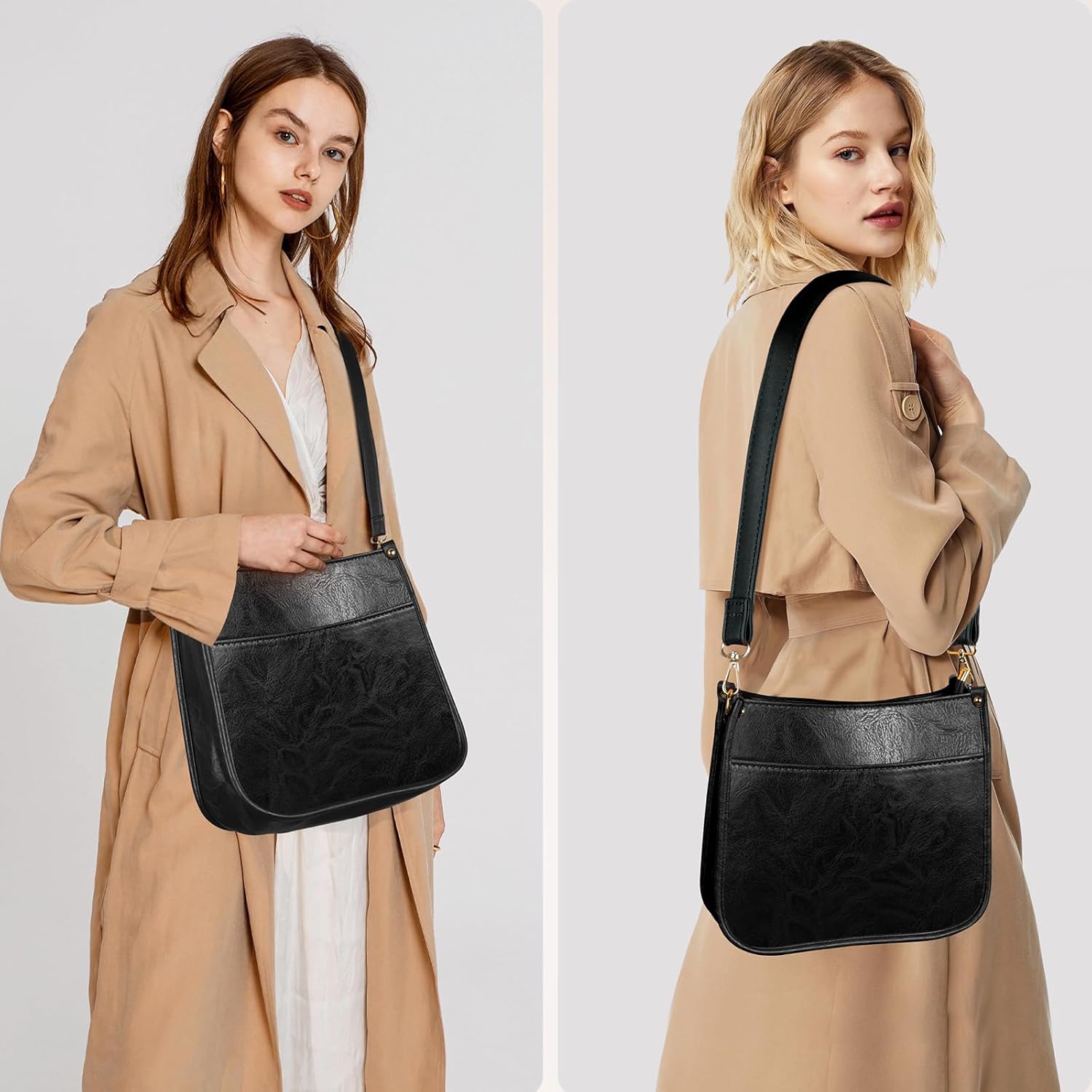 Thumbnail 1 de ISEYOU Borsa tracolla donna in pelle PU con tracolle regolabili e rimovibili