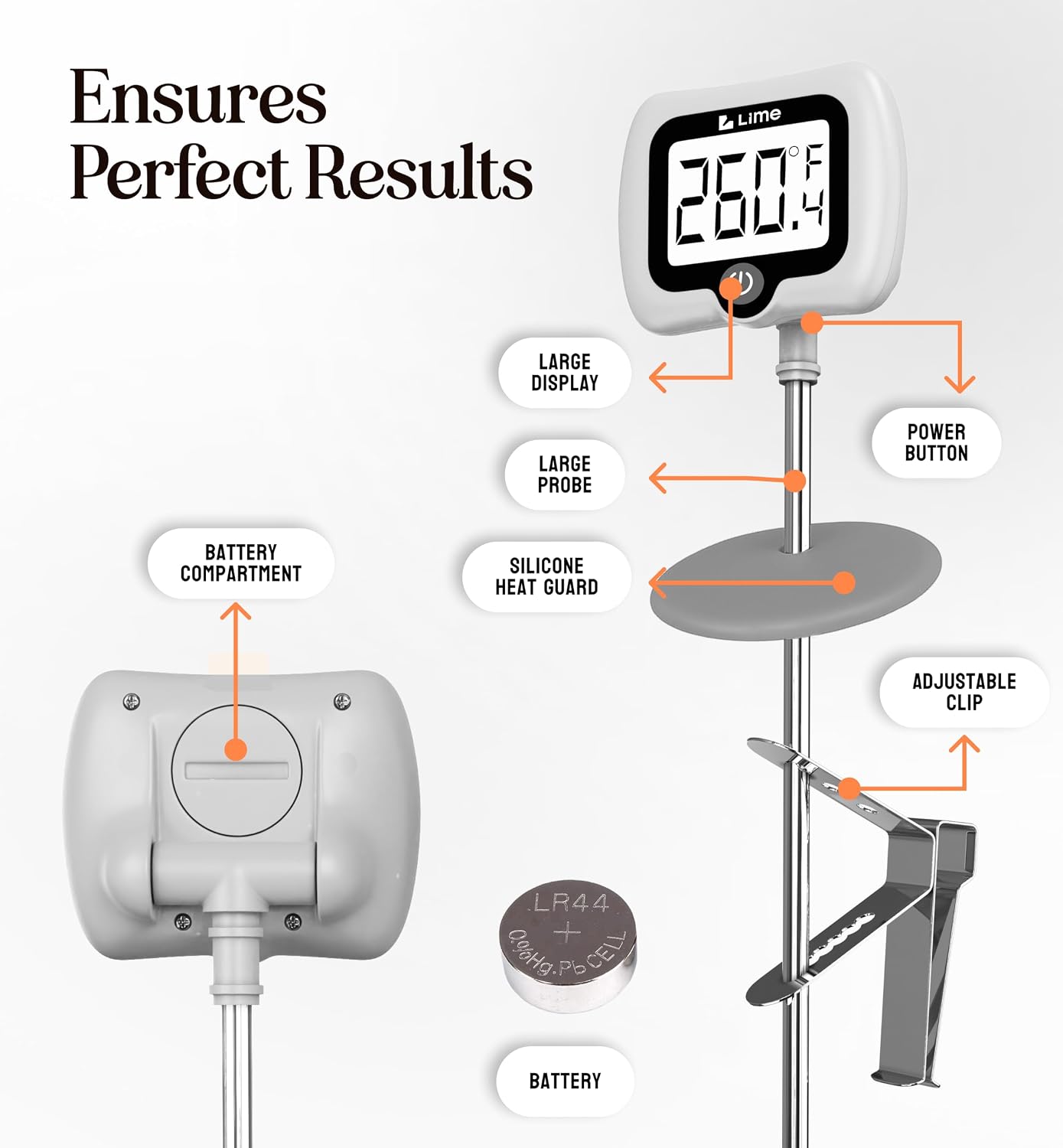 Thumbnail 6 de Digital Candy Thermometer, 10-inch Stainless Steel Probe