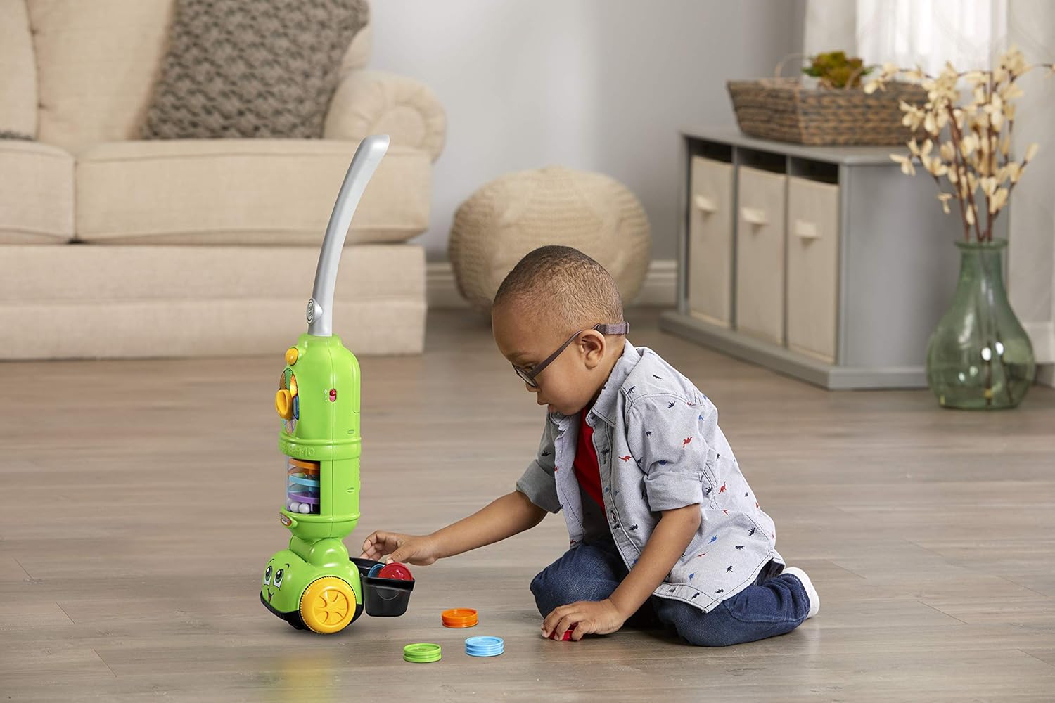 Detalle de LeapFrog Pick Up & Count Vacuum: a colourful counting role‑play toy for toddlers