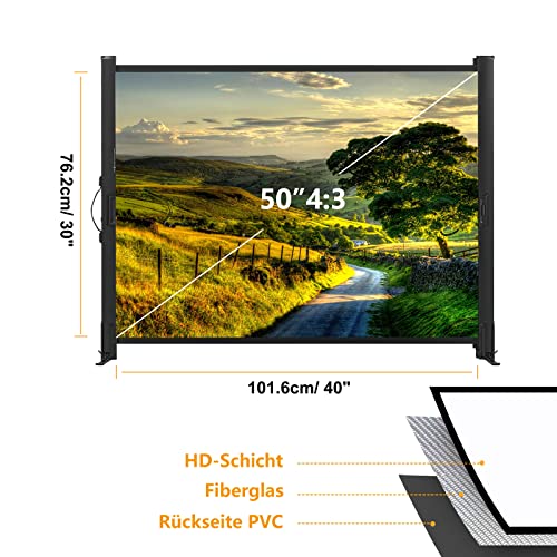 Thumbnail 1 de Pantalla portátil para proyector Bonipro 50" 📽️ Fácil montaje