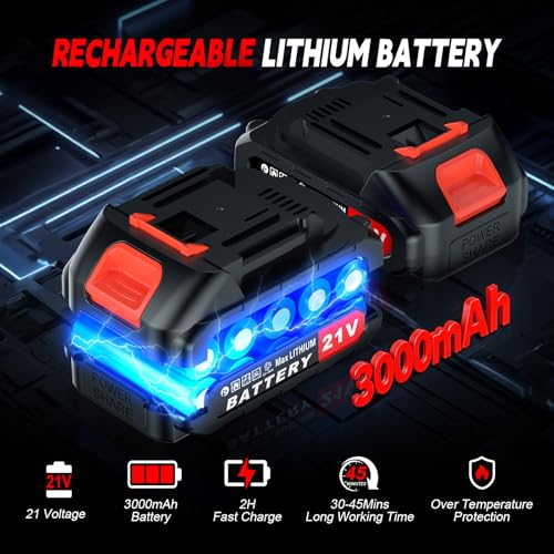 Detalle de Yospinber Motosierra con Pértiga 2 en 1 — sin cable, bat. dual 1500 mAh