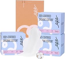 Detalle de 100% Organic Pads for Women 54ct Ultra Thin, Size 3 🩲