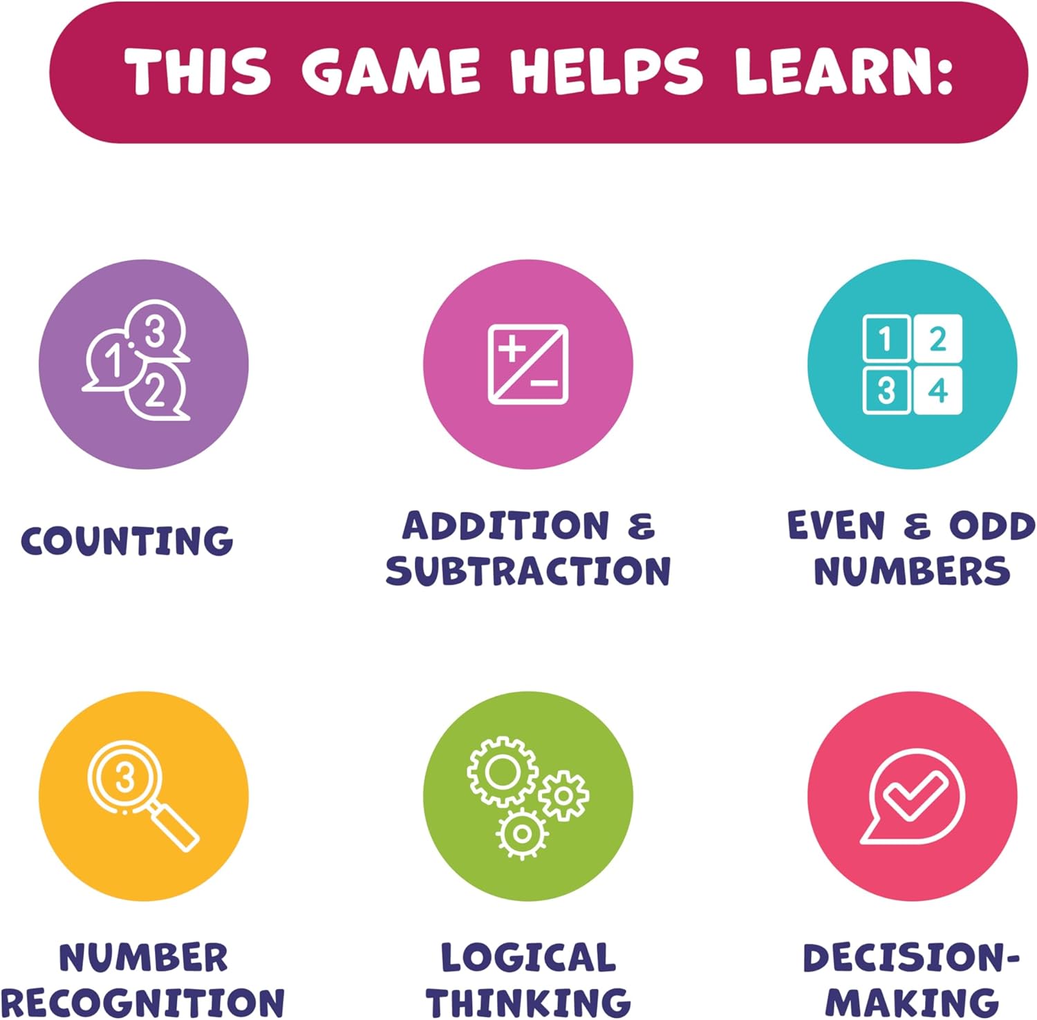 Thumbnail 5 de Number Hunter Math Board Game addition for ages 4-8 🎲