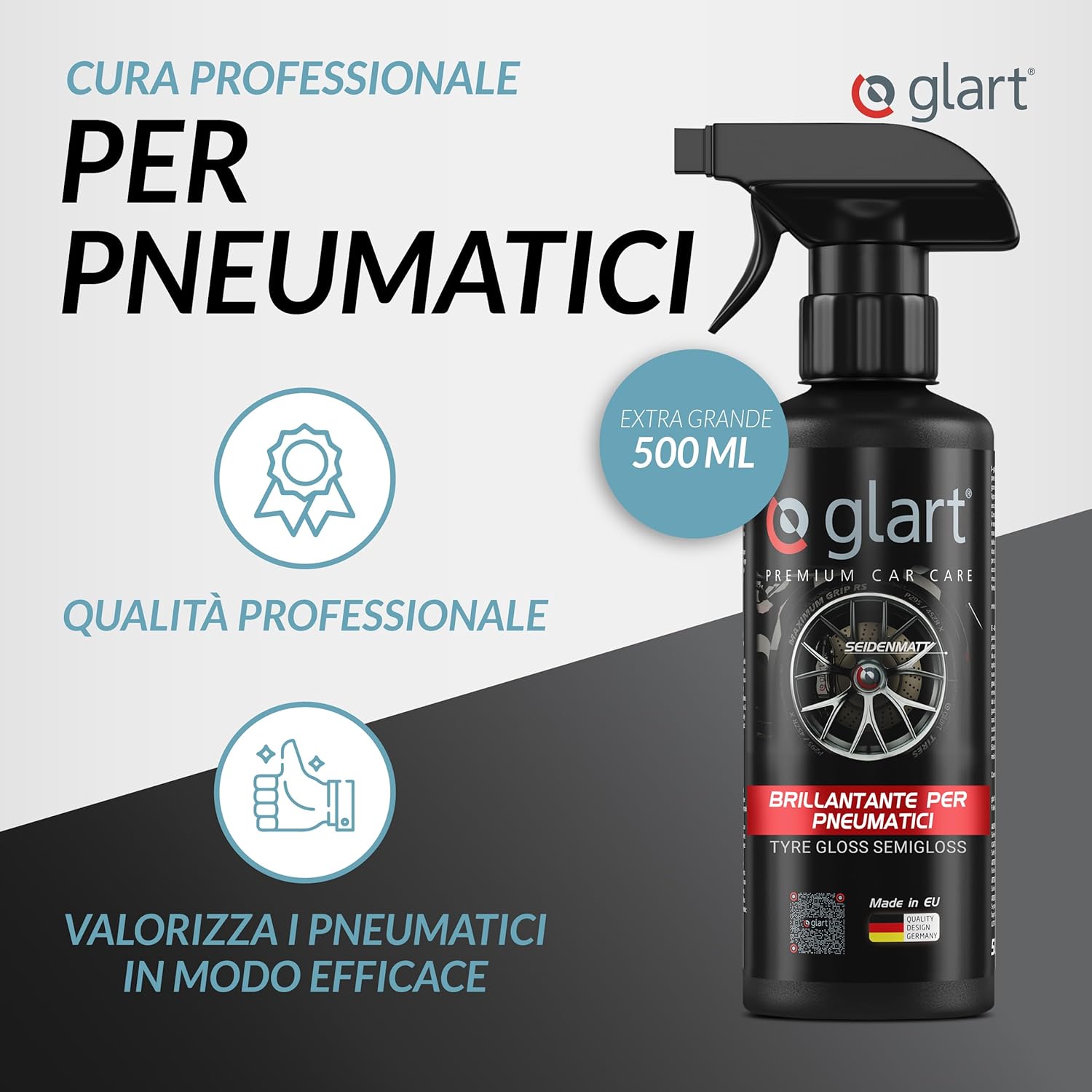 Thumbnail 1 de Glart 45RK lucidante per pneumatici – 500 ml con spugna applicativa