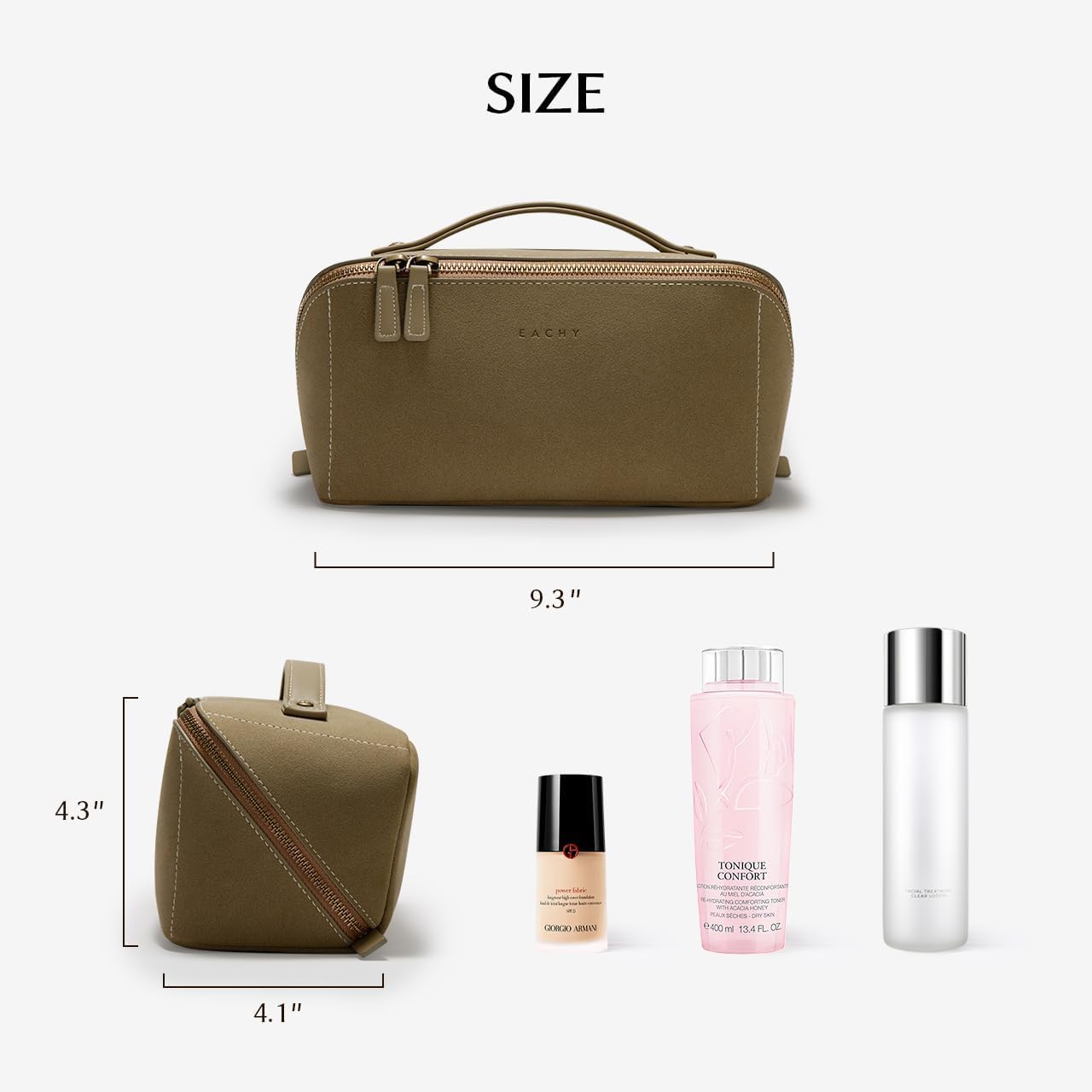 Thumbnail 4 de EACHY Travel Makeup Bag, Large Capacity Cosmetic Bag for Women