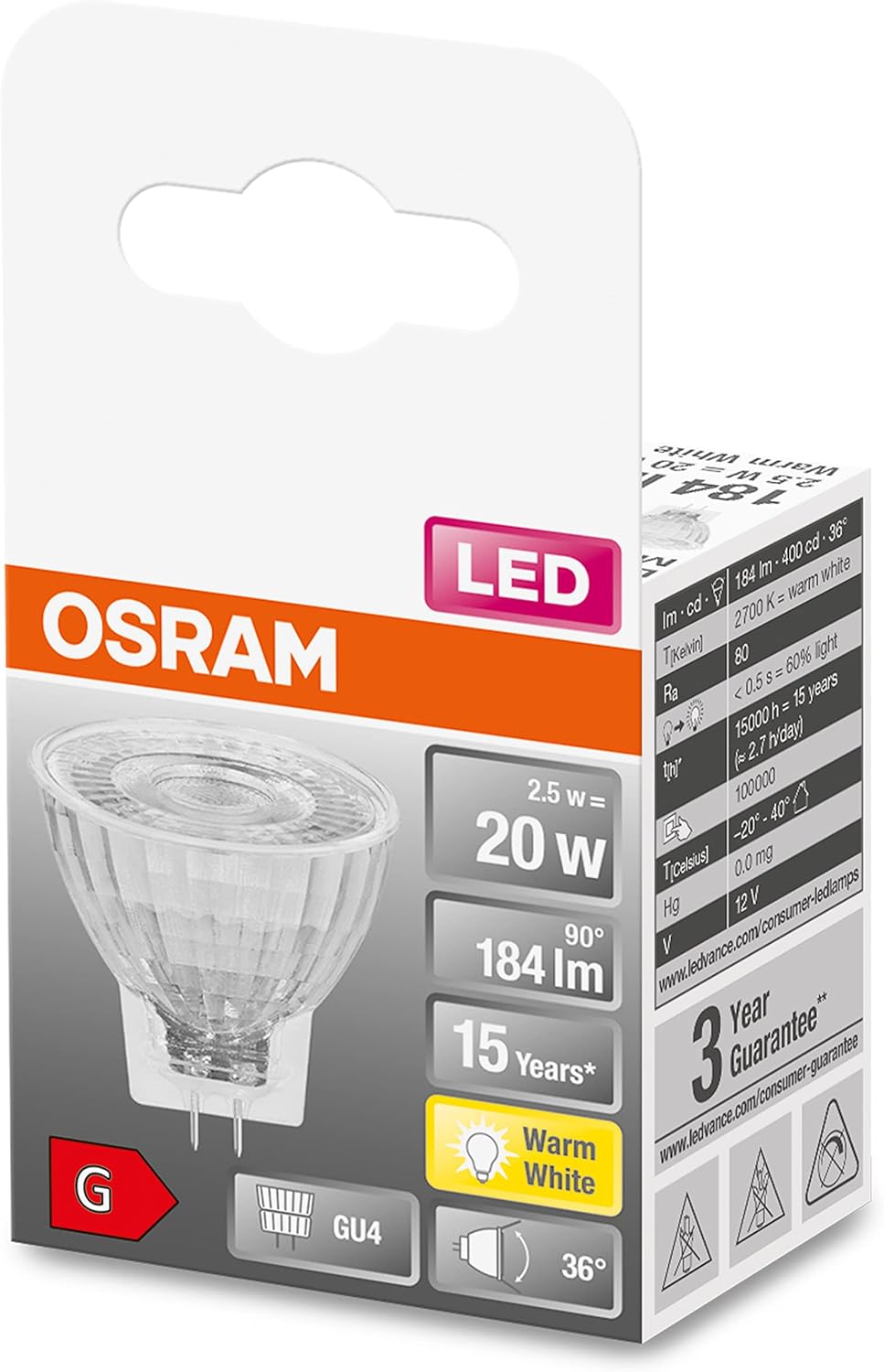 Thumbnail 3 de OSRAM LED SUPERSTAR PAR20 Bombilla LED E27 2700K 🌟