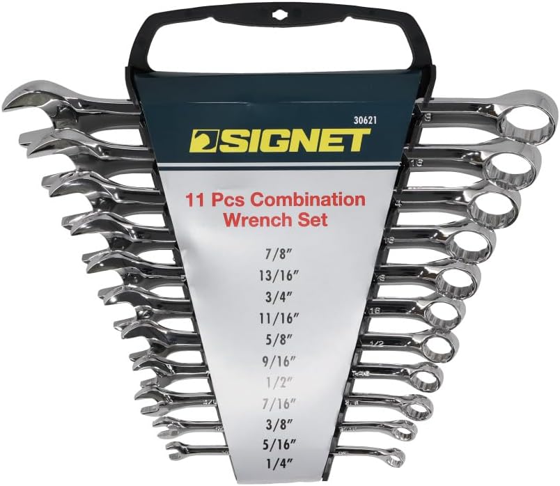 Detalle de SIGNET 30621 インチ用コンビネーションレンチセット 11PC