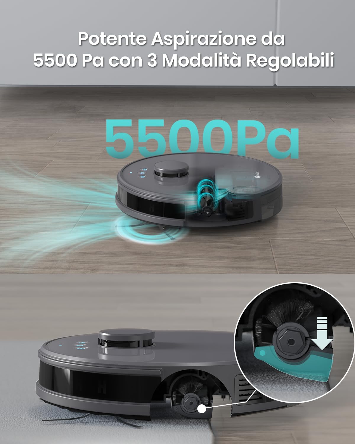 Thumbnail 1 de LEFANT M1 Robot Aspirapolvere Lavapavimenti 5500Pa