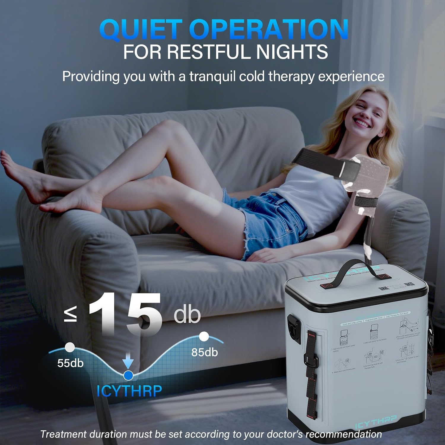 Thumbnail 4 de ICYTHRP Cold Therapy Machine Programmable Timer 1 ⛑
