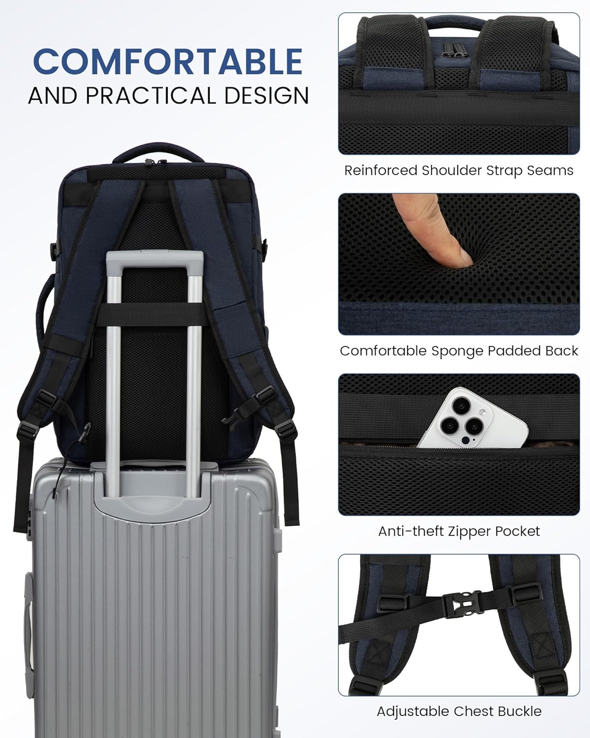 Thumbnail 5 de LOVEVOOK Easyjet Handgepäck 45x36x20 cm 30 L