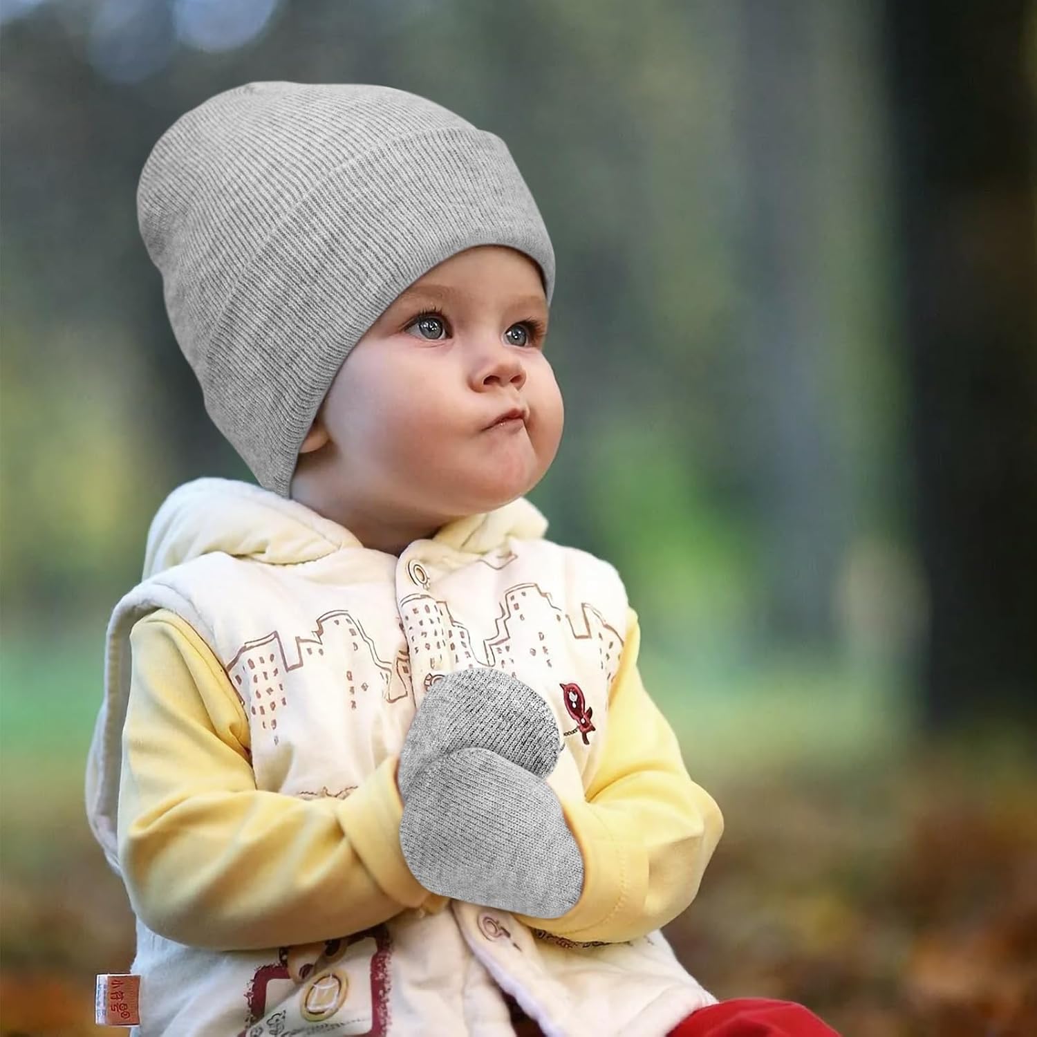 Thumbnail 4 de DRESHOW Baby Beanie Hat Mitten Set