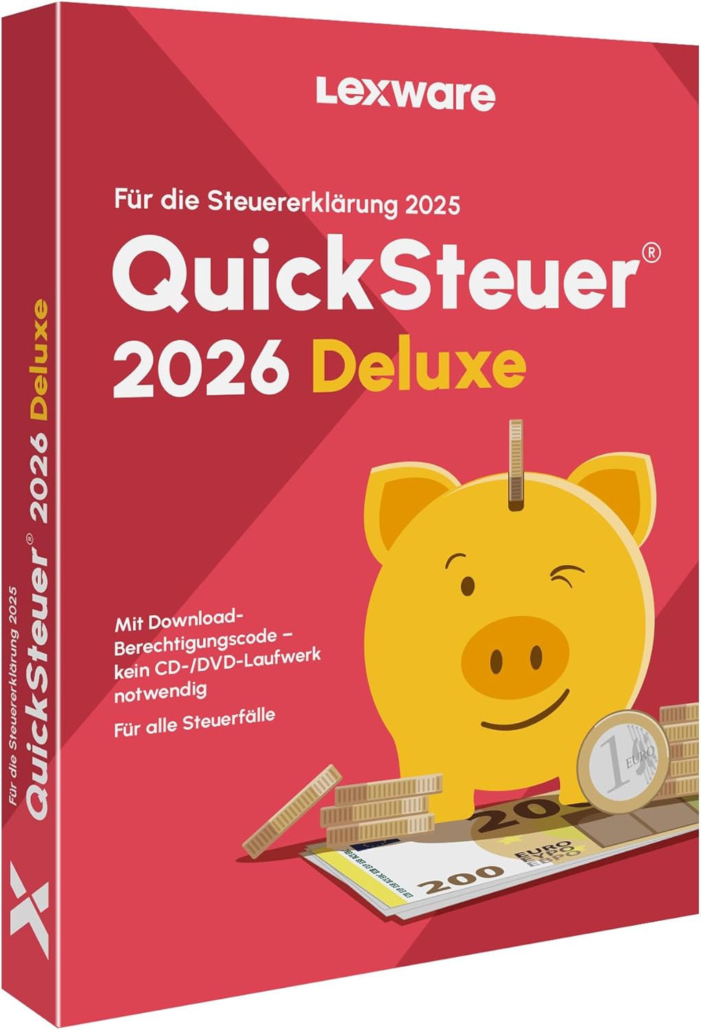 Detalle de QuickSteuer Deluxe 2023 (für Steuerjahr 2022) – Private und gewerbliche Steuererklärung, Download + PC Aktivierungscode per Email