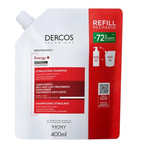 Detalle de Vichy Dercos Energy+ Champú estimulante anti-caída con Aminexil – 500 ml (envase sostenible)