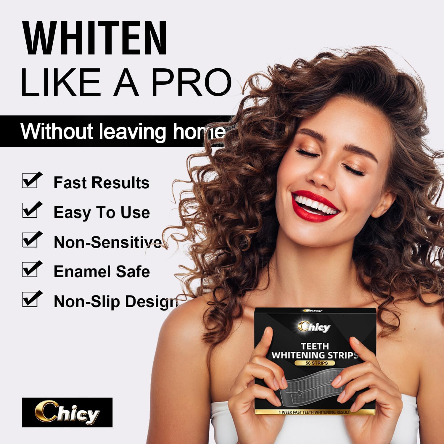Thumbnail 5 de Teeth Whitening Strip for Sensitive Teeth – 56 Strips (28 Treatments) | Non-Slip, Fast Results