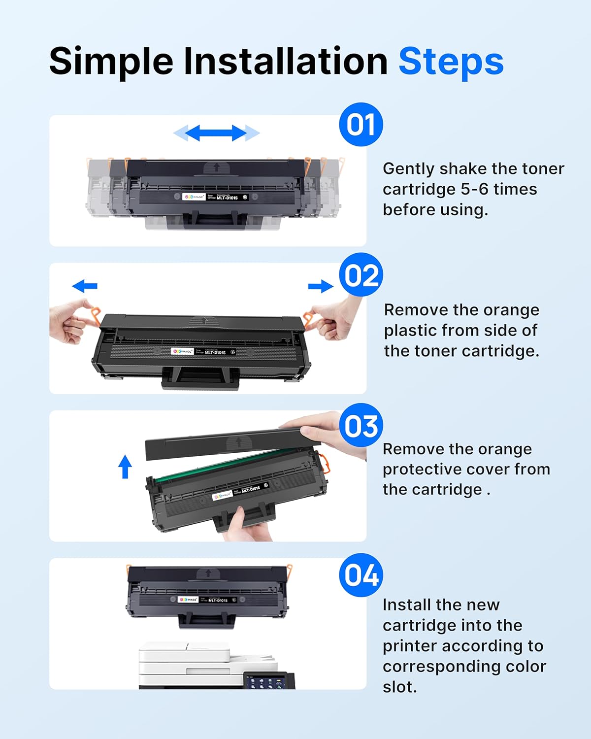 Thumbnail 6 de GPC Image MLT-D101S Black Toner Cartridge (Compatible) – 1-Pack for Samsung ML & SCX Laser Printers