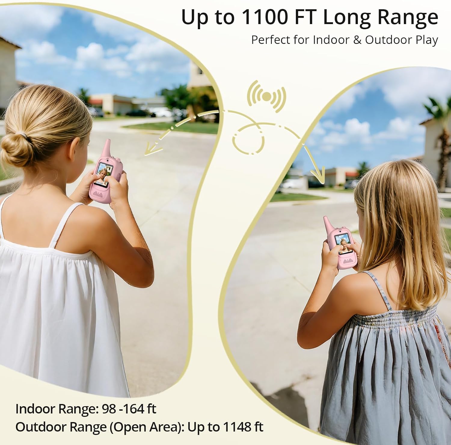 Thumbnail 4 de Anbte Video Walkie Talkies for Kids with Silicone Protective Case (2 Pack) – Long Range, Rechargeable, 3–12 Years