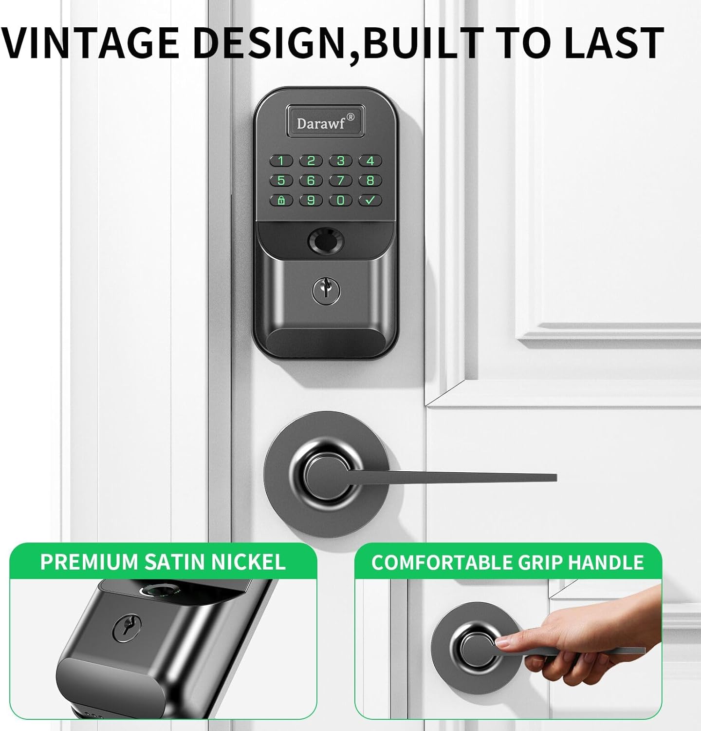 Thumbnail 3 de Smart Front Door Keyless Lock with Fingerprint 1 🔒