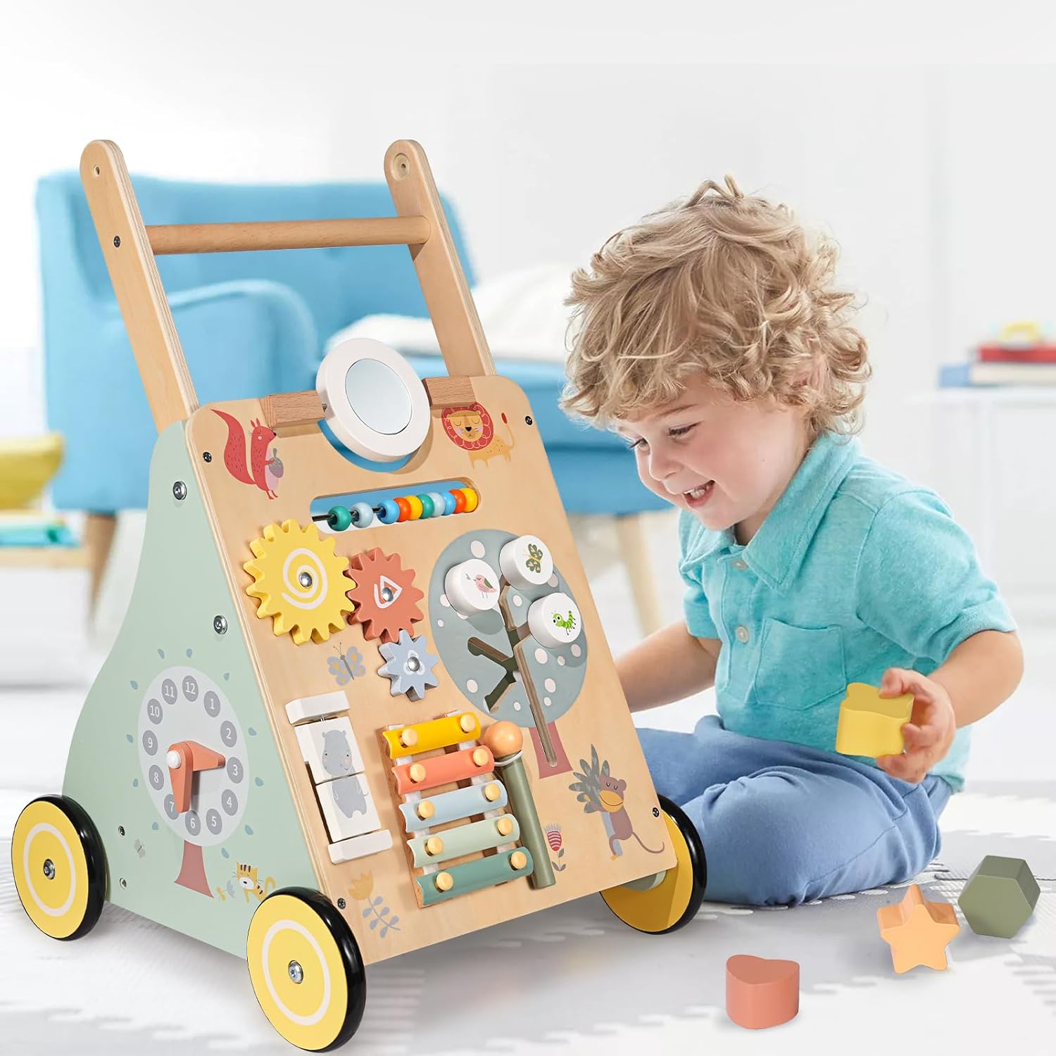 Thumbnail 6 de Baby Lauflernwagen Holz – Montessori Spielzeug