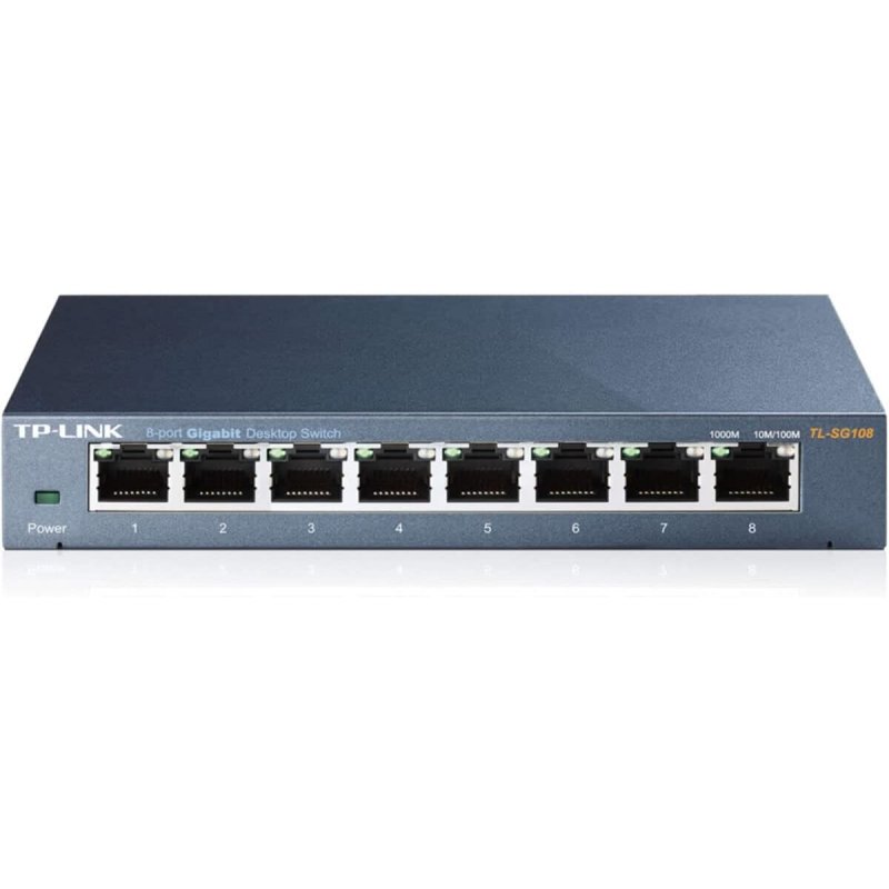 Detalle 1 de TP-Link TL-SG108 V3: Switch 8 Puertos Gigabit para red estable y eficiente