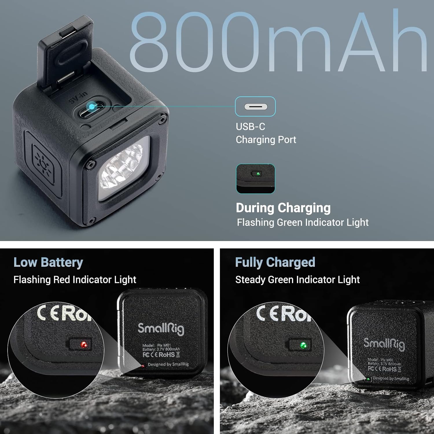 Thumbnail 2 de SMALLRIG RM01 Mini Cube Light 5600K