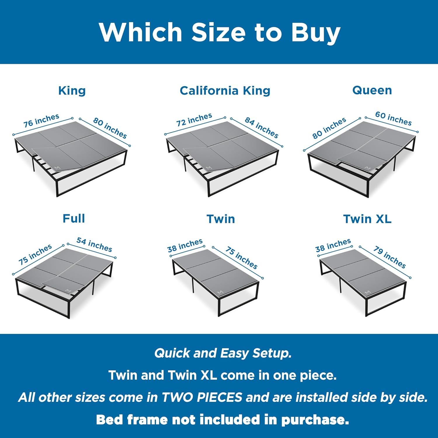 Thumbnail 3 de Meliusly Low Profile Bunkie Board Full Size (54x75)
