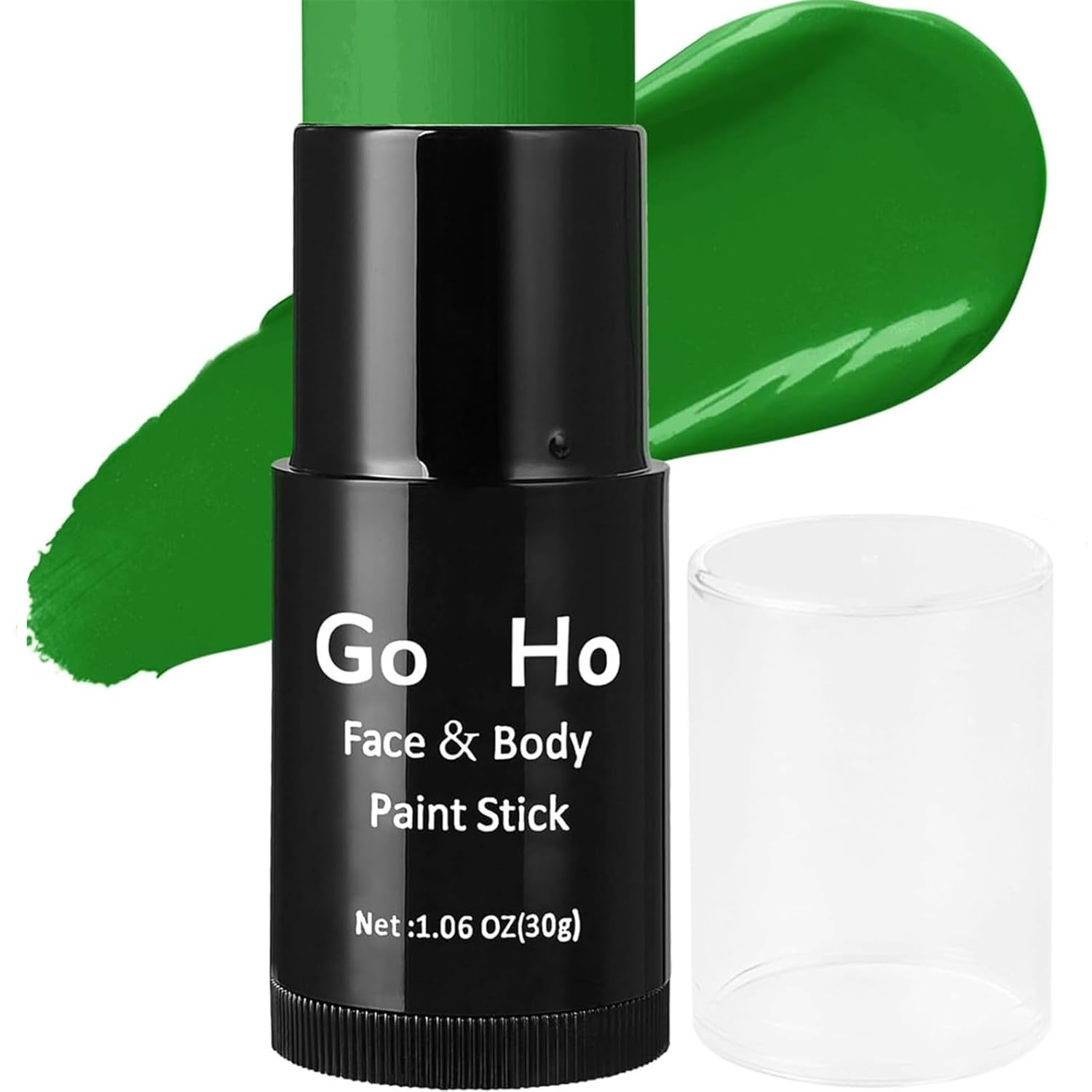 Detalle de Go Ho Green Face Paint Stick, Oil-Based Cream Makeup, 1.06 oz