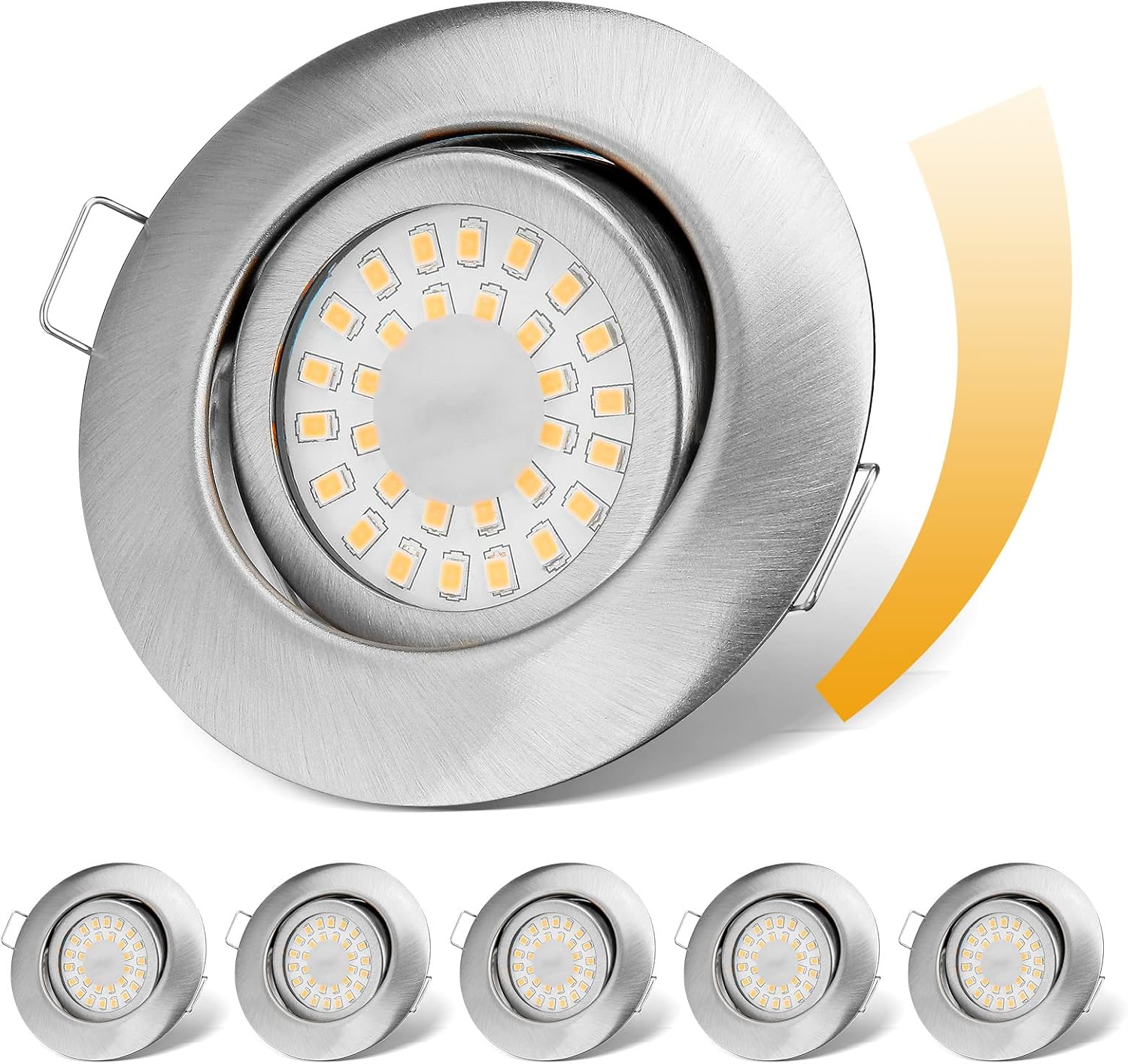 Detalle de LED Einbaustrahler 230V Flach Dimmbar 6W