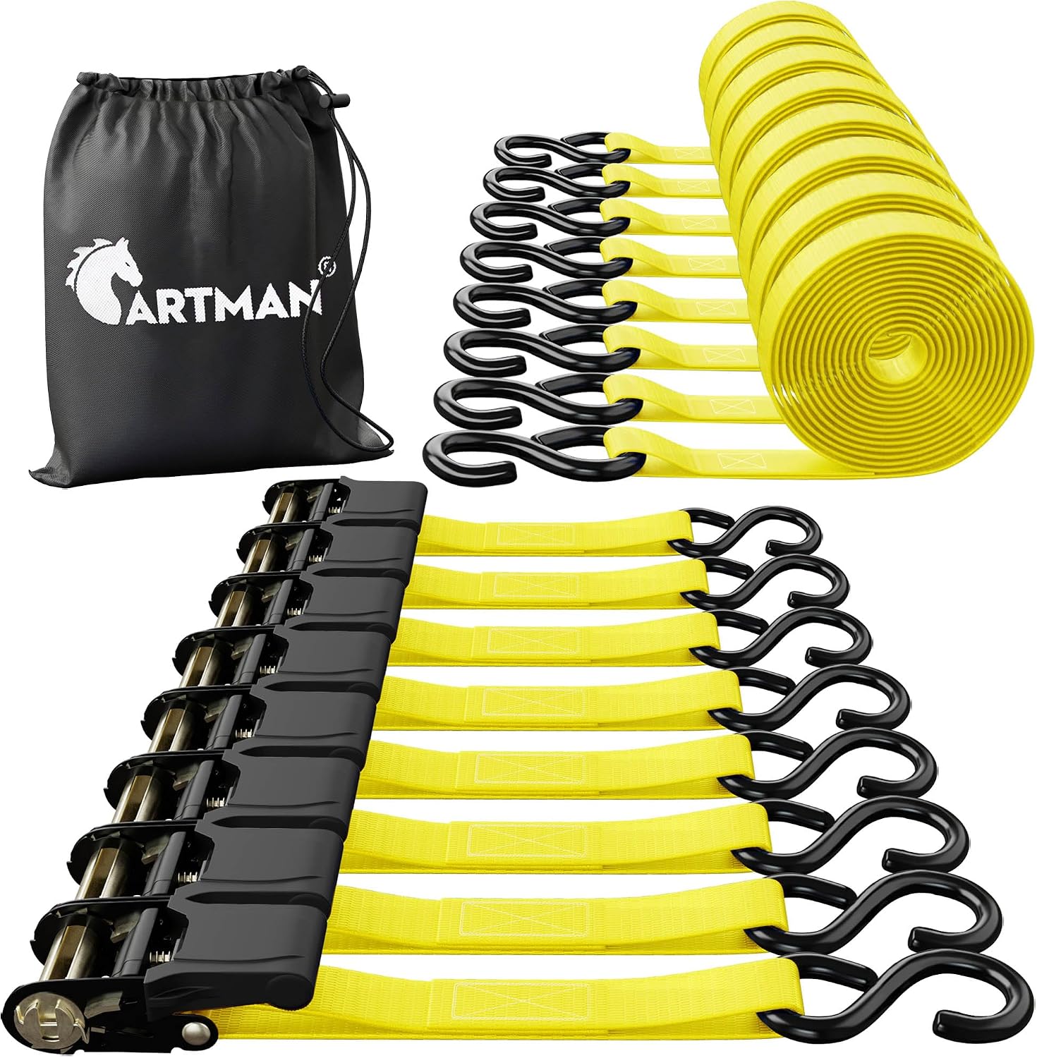 Detalle de Cartman Ratchet Tie Down 15ft 500lbs