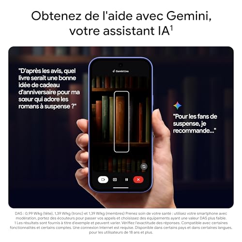 Thumbnail 7 de Google Pixel 10a Lavande 128 Go — autonomie, Coach Photo et sécurité Pixel