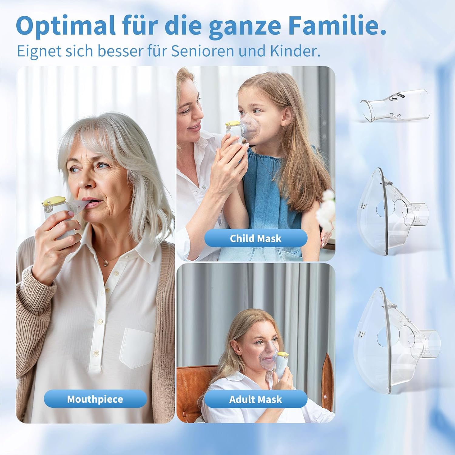 Detalle de FEELLIFE Inhalationsgerät für Kinder und Erwachsene 🤧