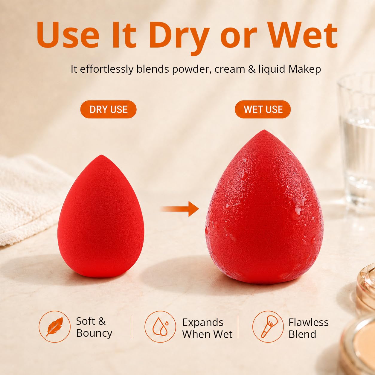 Thumbnail 4 de BEAKEY 5-Pc Makeup Sponge Set ⚙