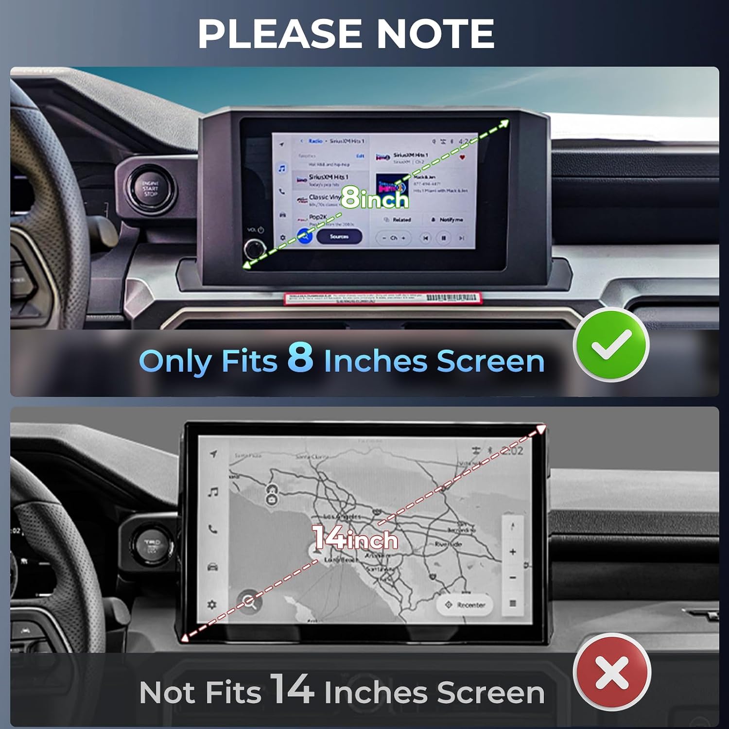 Detalle de KATORN Dashboard Storage Tray for 8-inch Screens
