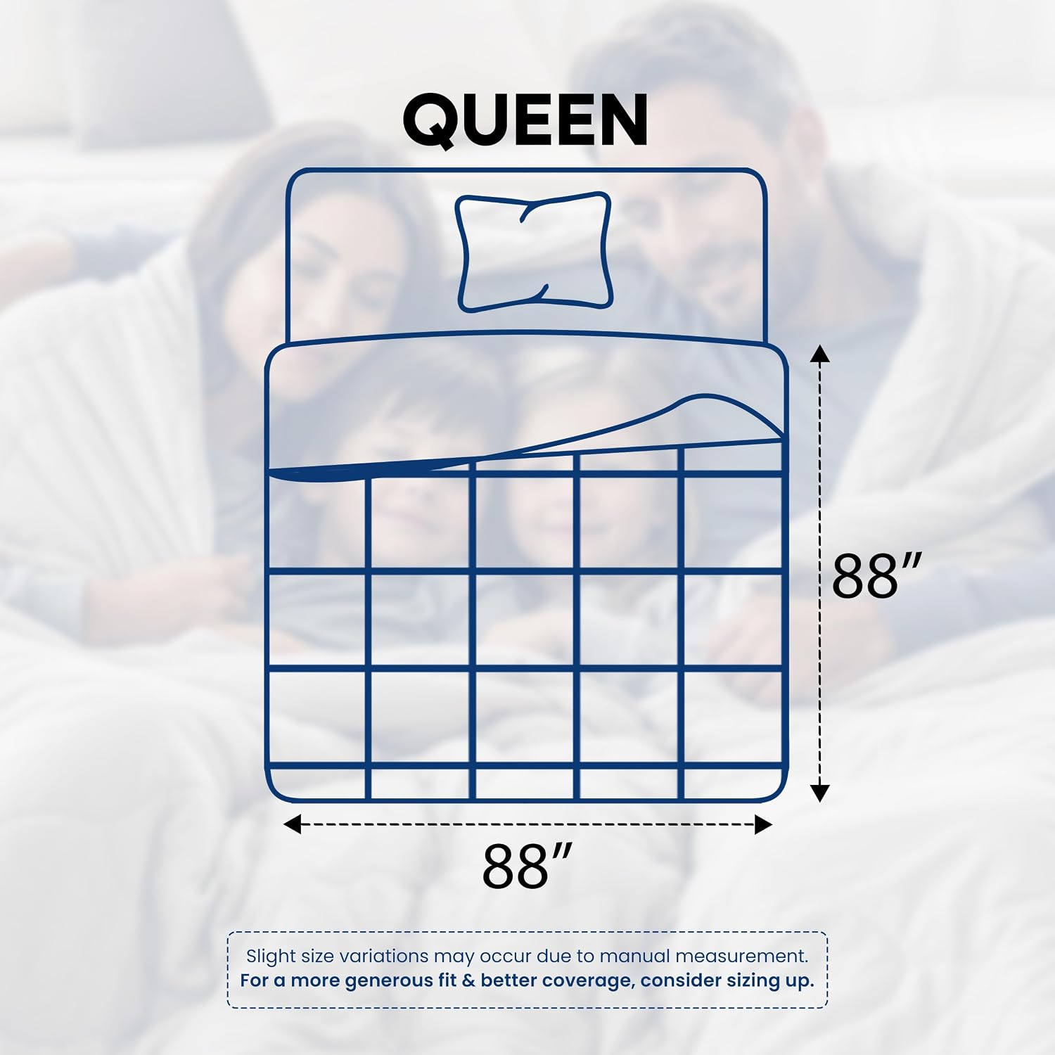 Detalle 2 de Utopia Bedding Duvet Insert, Queen 88 x 88 Inches, White, Down Alternative