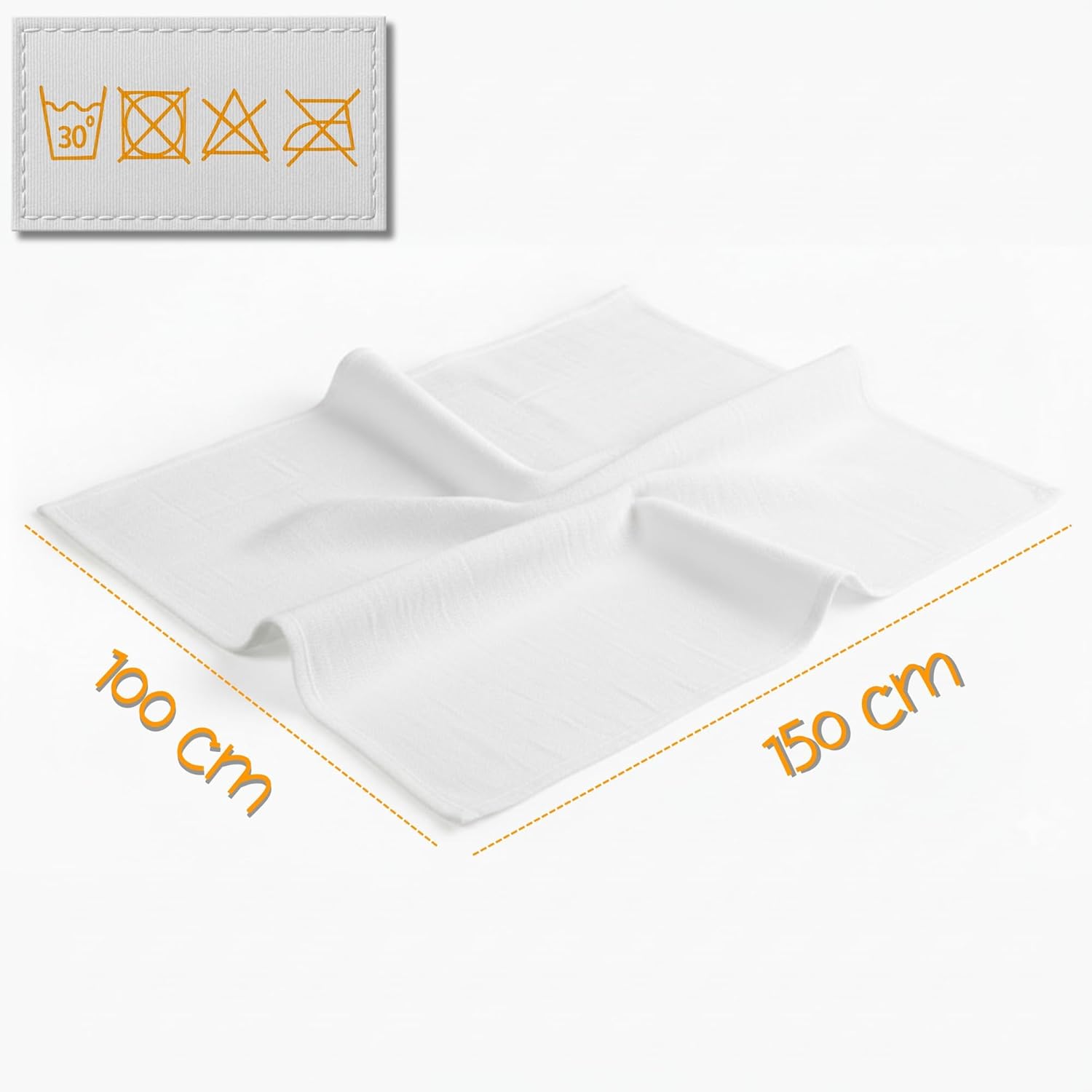 Thumbnail 1 de Couverture mousseline bébé coton 100 x 150 cm