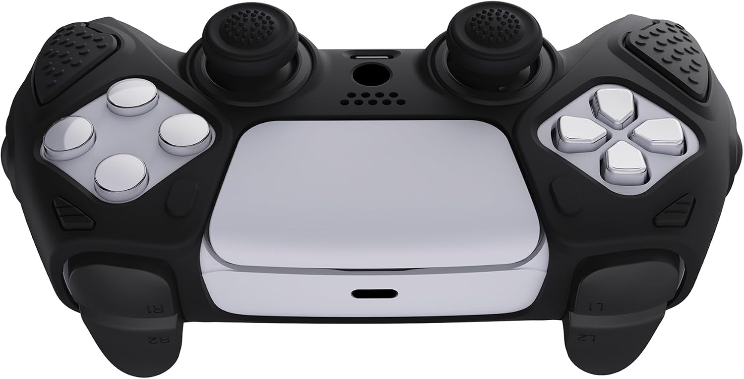 Detalle 2 de playvital Black Knight Edition silicone cover for PS5 controller