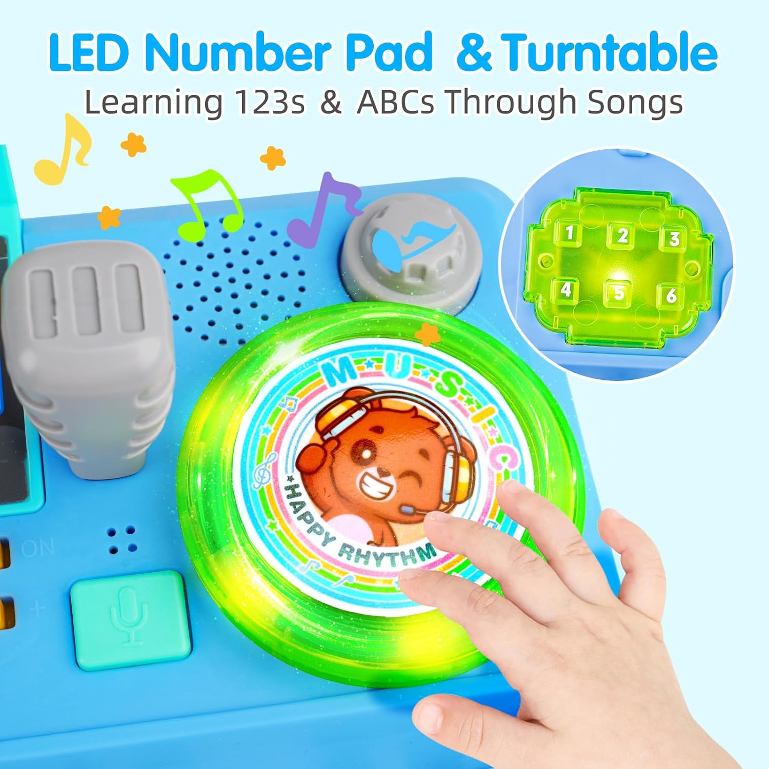 Thumbnail 6 de Baby DJ Table for Toddlers 1-3: Interactive Musical Piano & DJ Toy