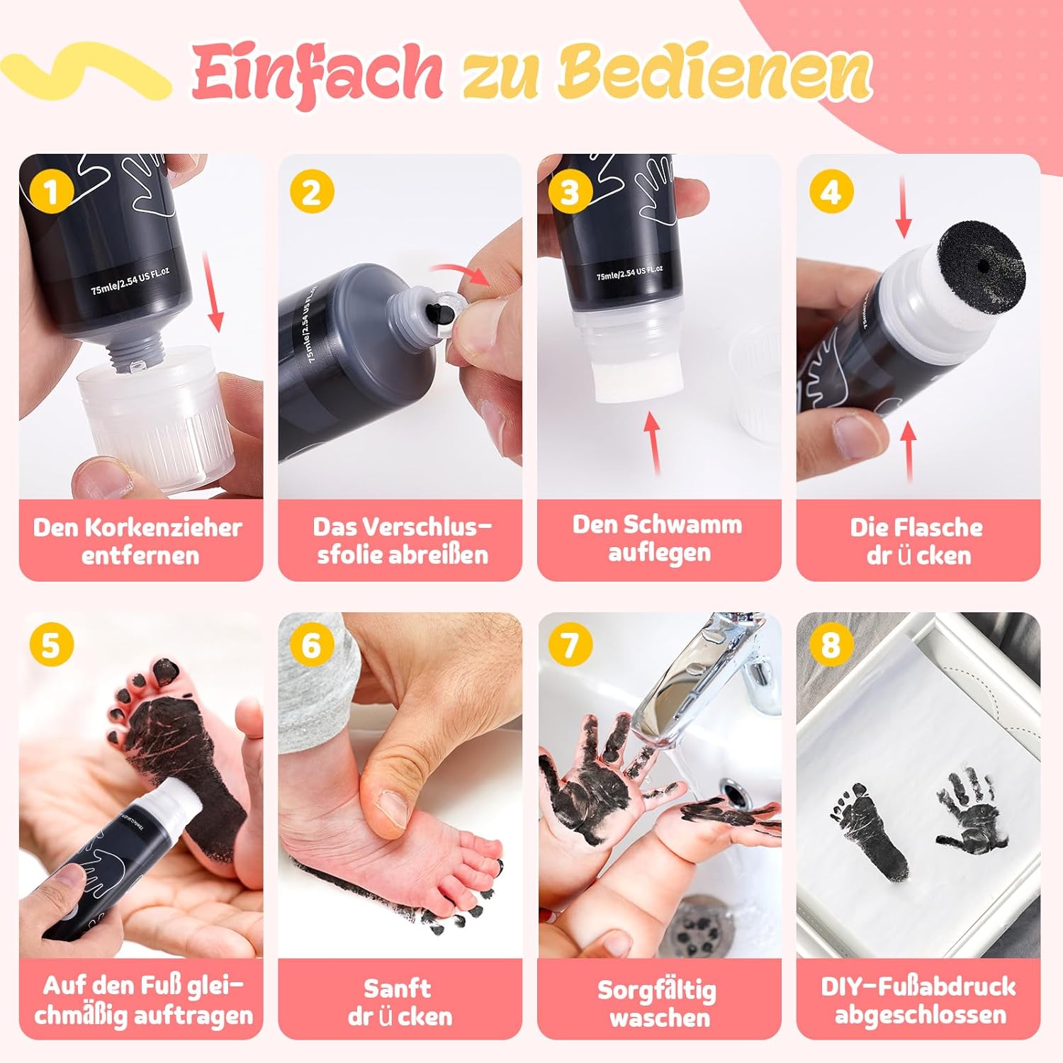Thumbnail 3 de Taricor Fussabdruck Baby 75ml Kit đš