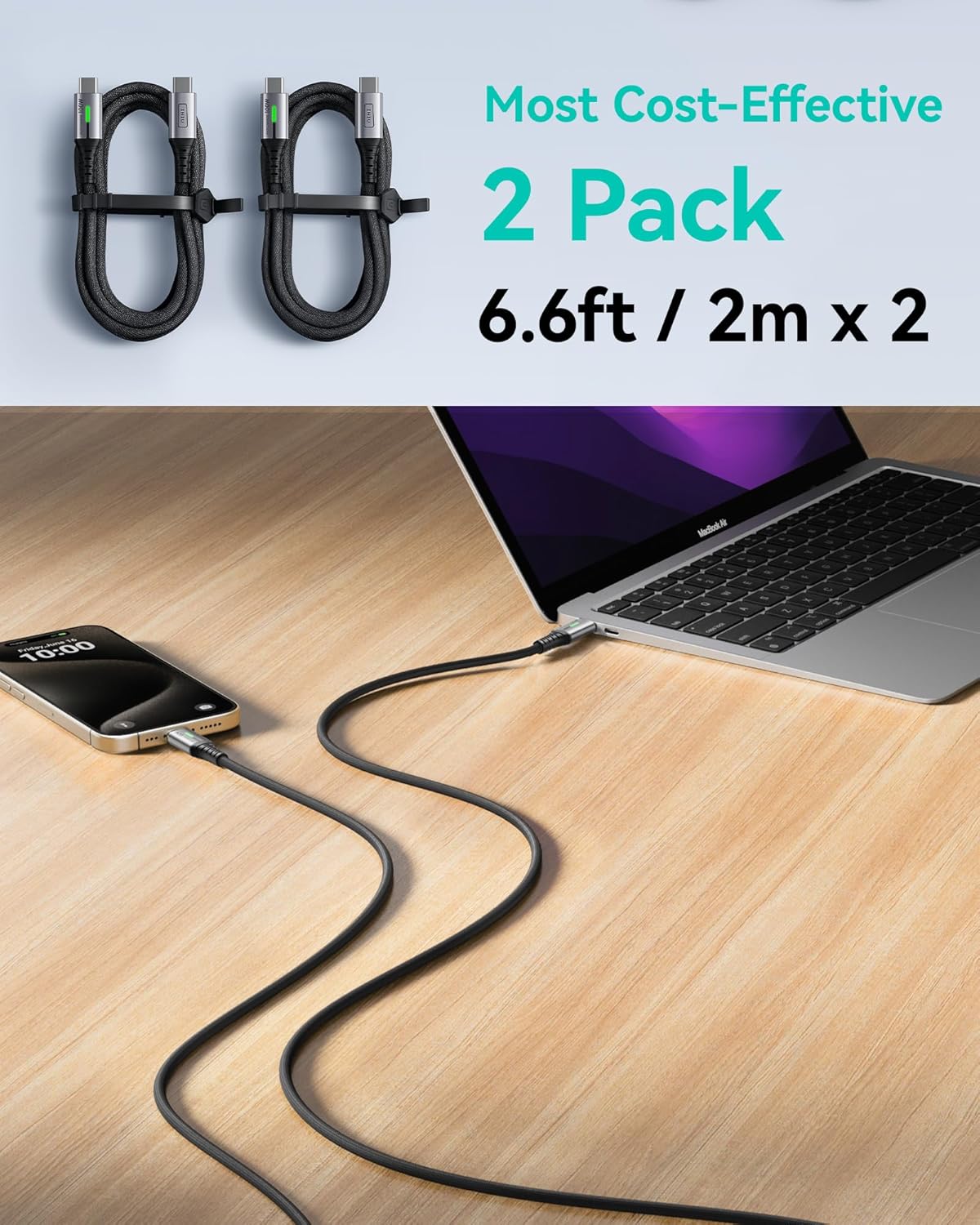 Thumbnail 6 de INIU USB C Cable 2m, 100W fast charging