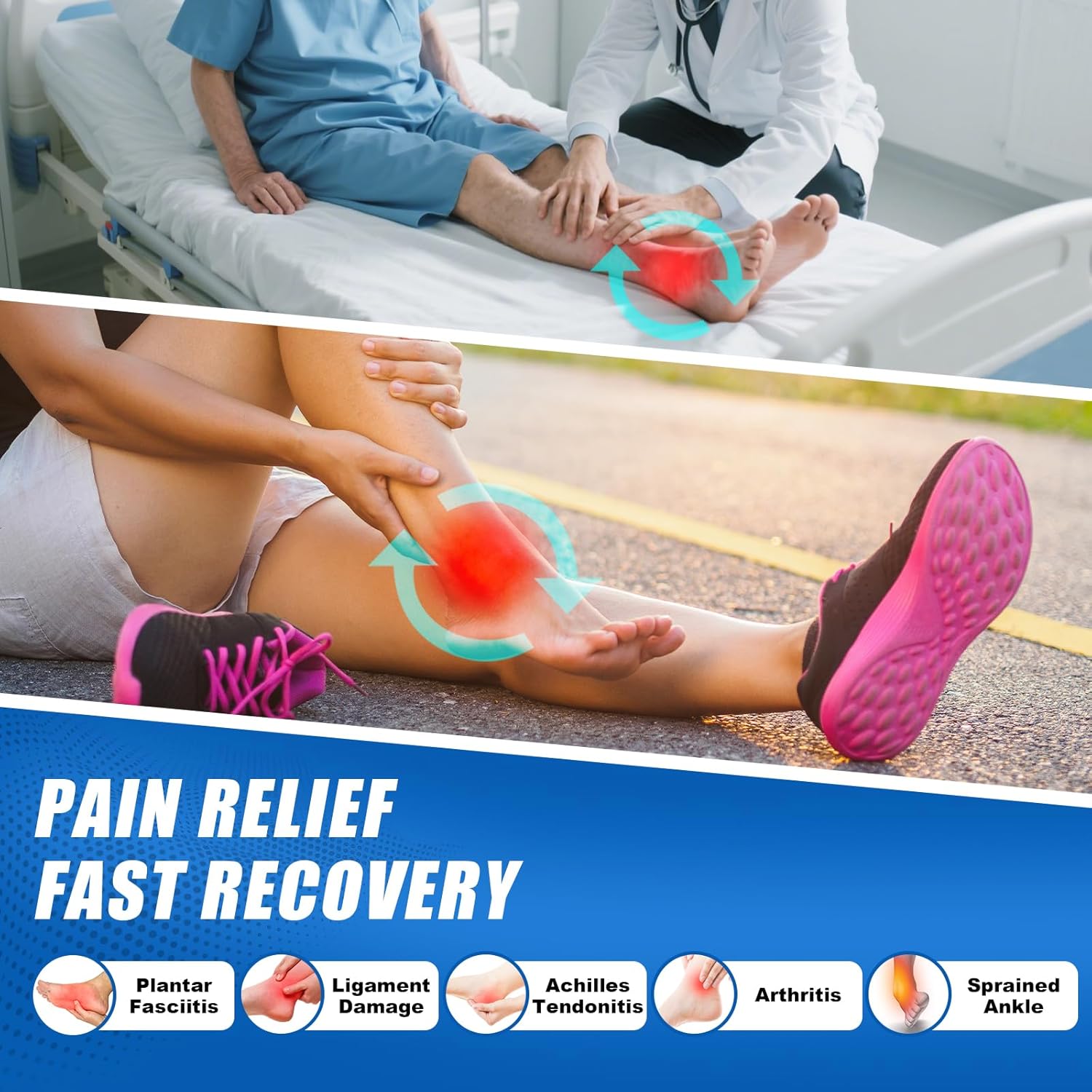 Thumbnail 2 de Chevillère de maintien Sport Lexniush (1 paire) — chevilles, entorse, tendon d’Achille et fasciite plantaire